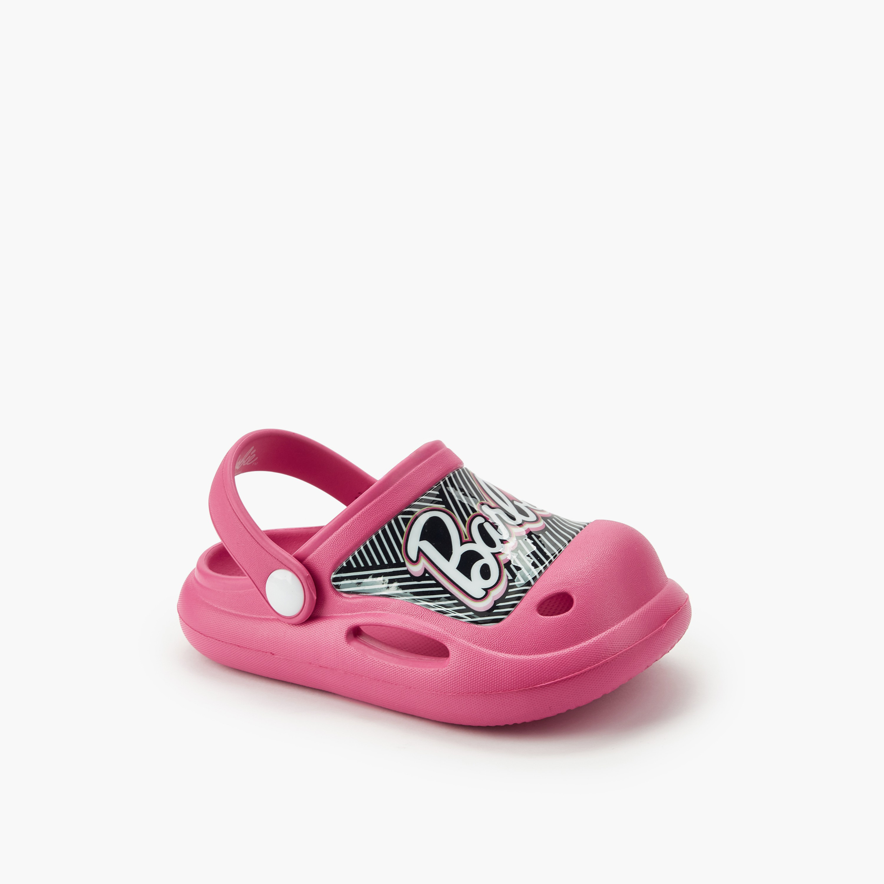Barbie Girls Printed Clogs-girls-shoes-flipflopsandslides-image-2
