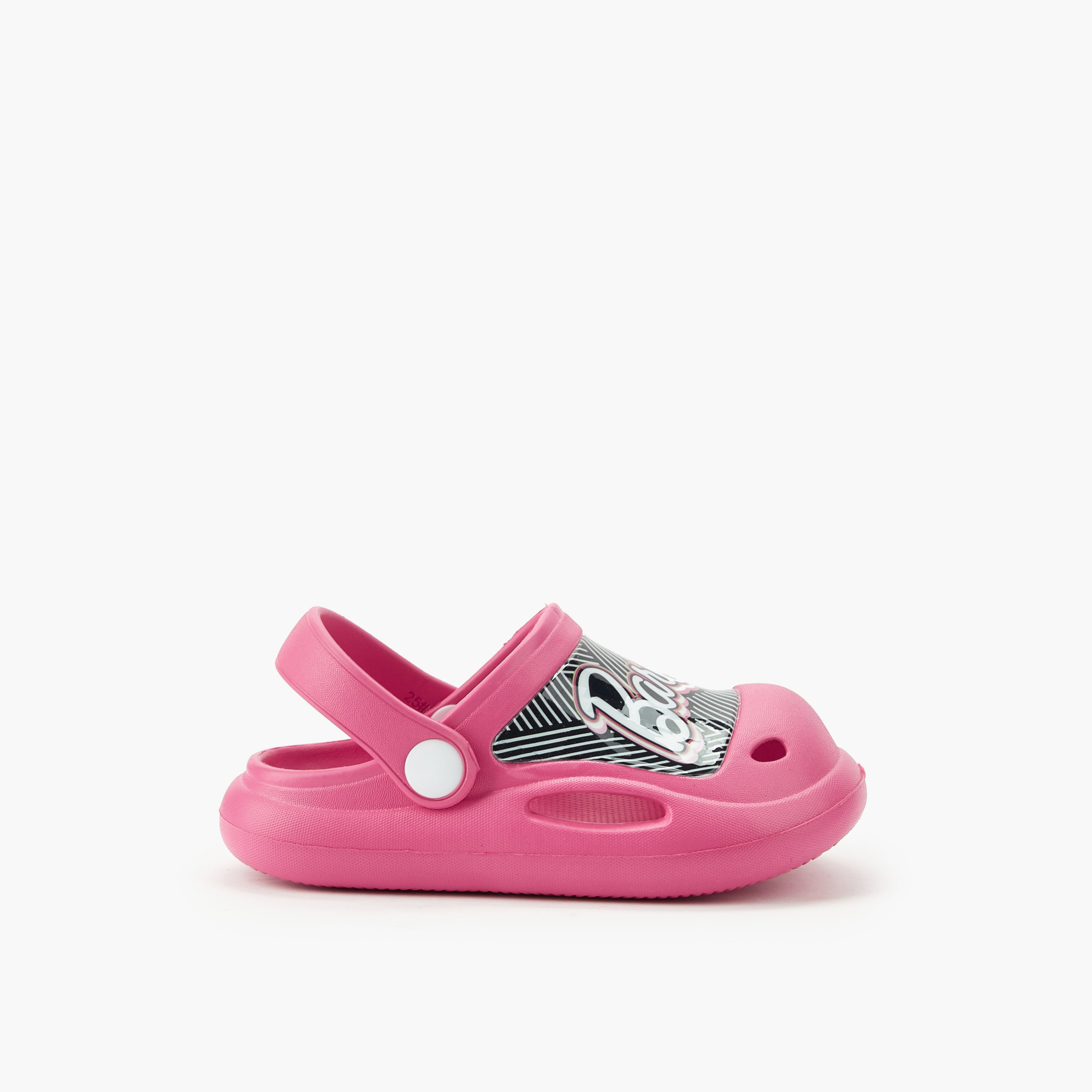 Barbie Girls Printed Clogs-girls-shoes-flipflopsandslides-image-3