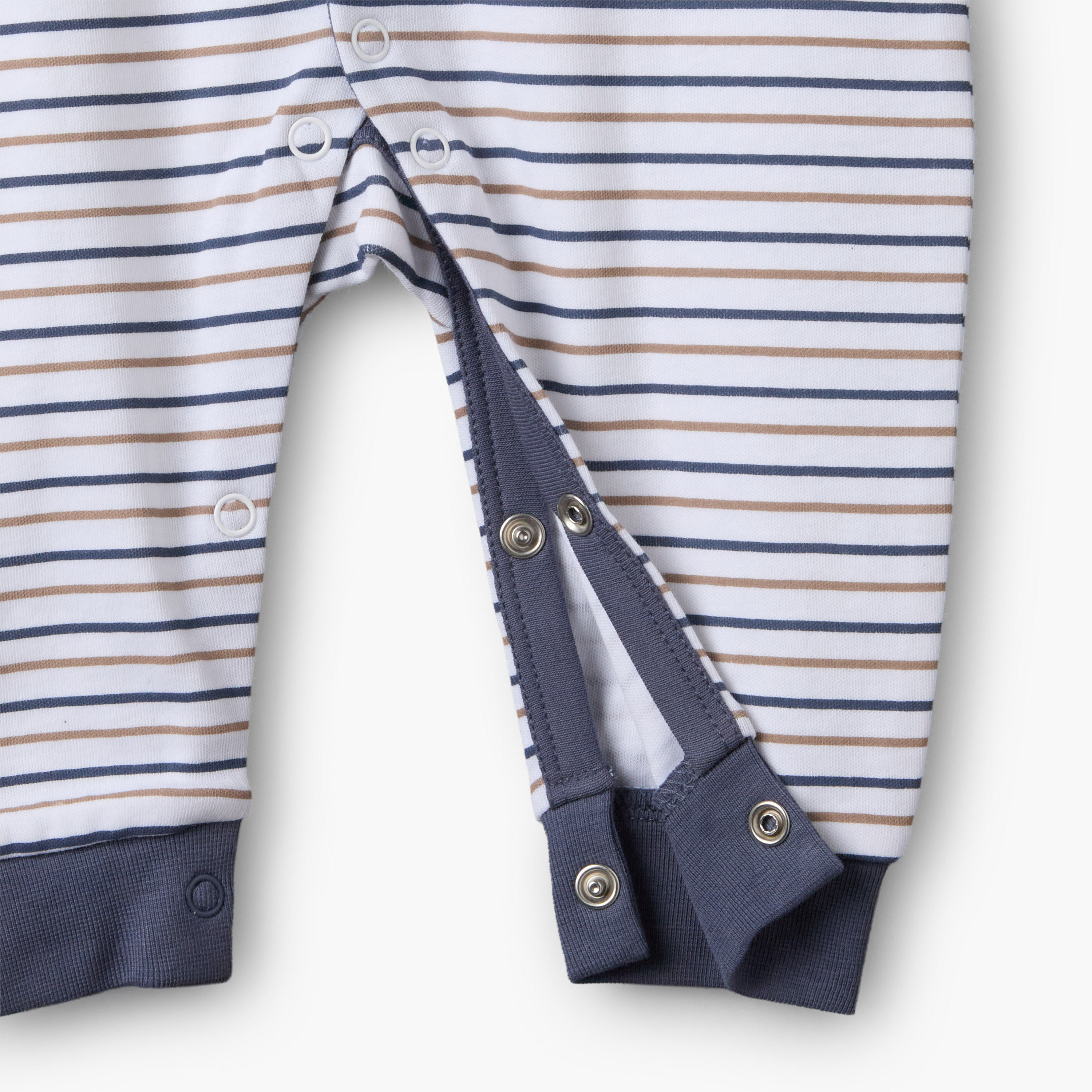Pack of 3 Juniors Cotton Crew Neck Long Sleeves Sleepsuit with Bear Print-baby-boys-clothing-nightwear-sleepsuits-image-6