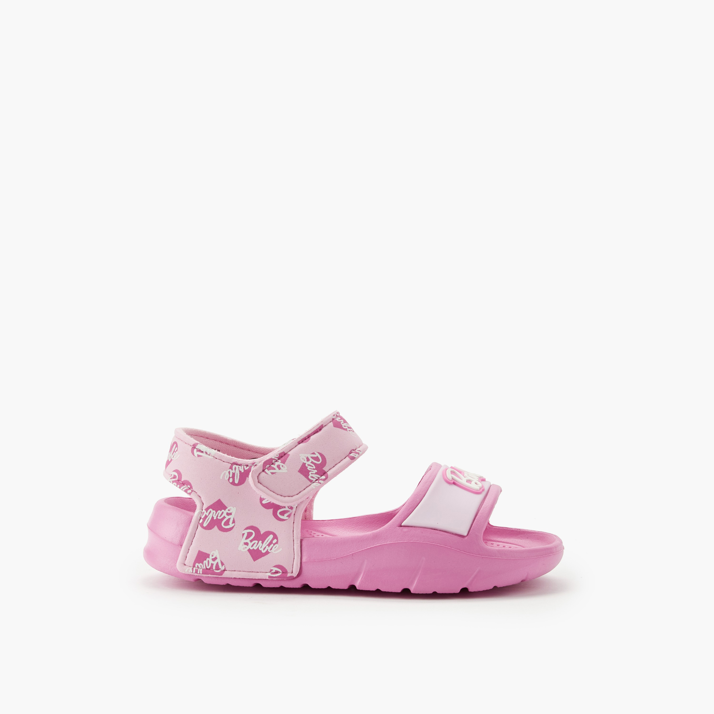 Barbie Girls Printed Hook & Loop Sandals-girls-shoes-sandals-image-3