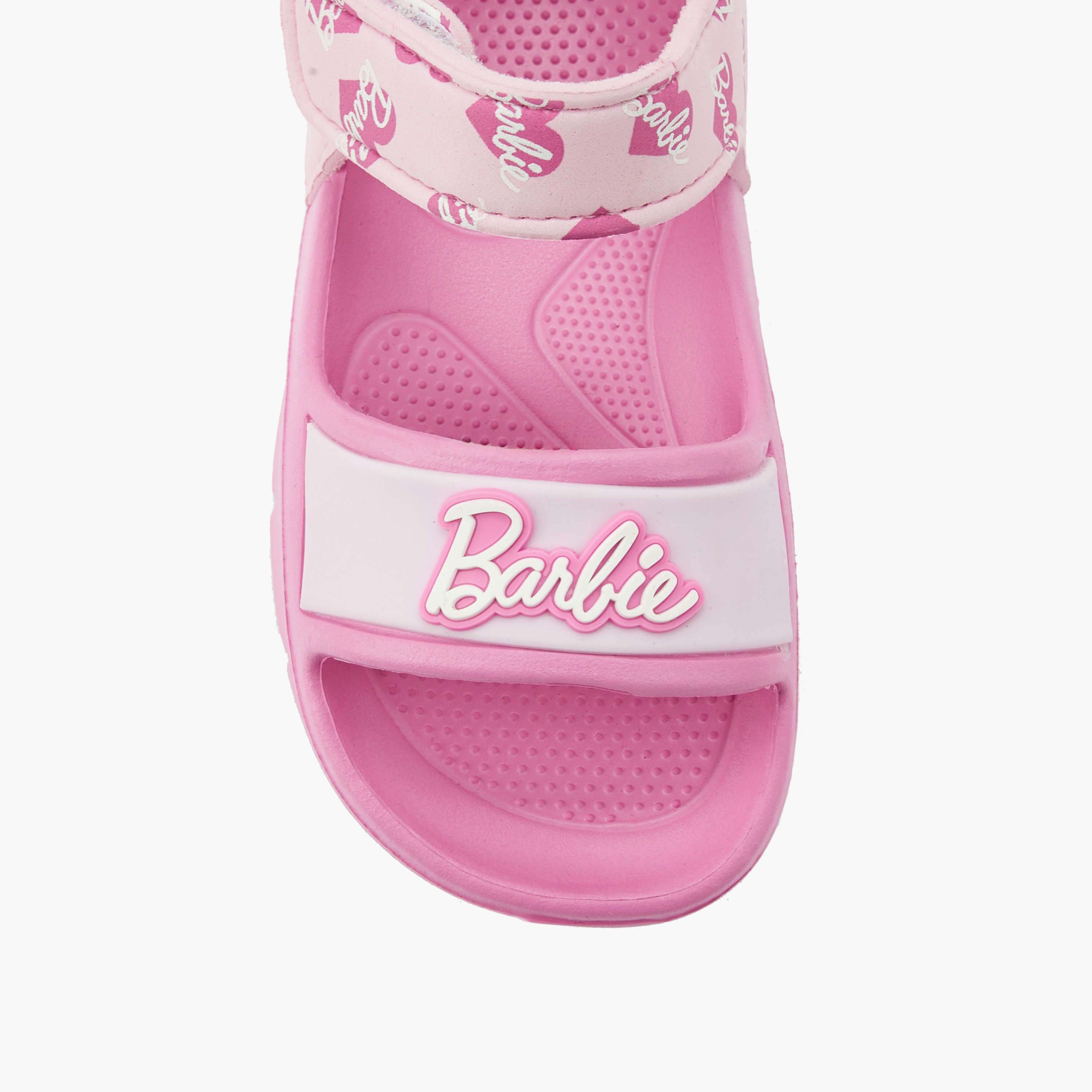 Barbie Girls Printed Hook & Loop Sandals-girls-shoes-sandals-image-4