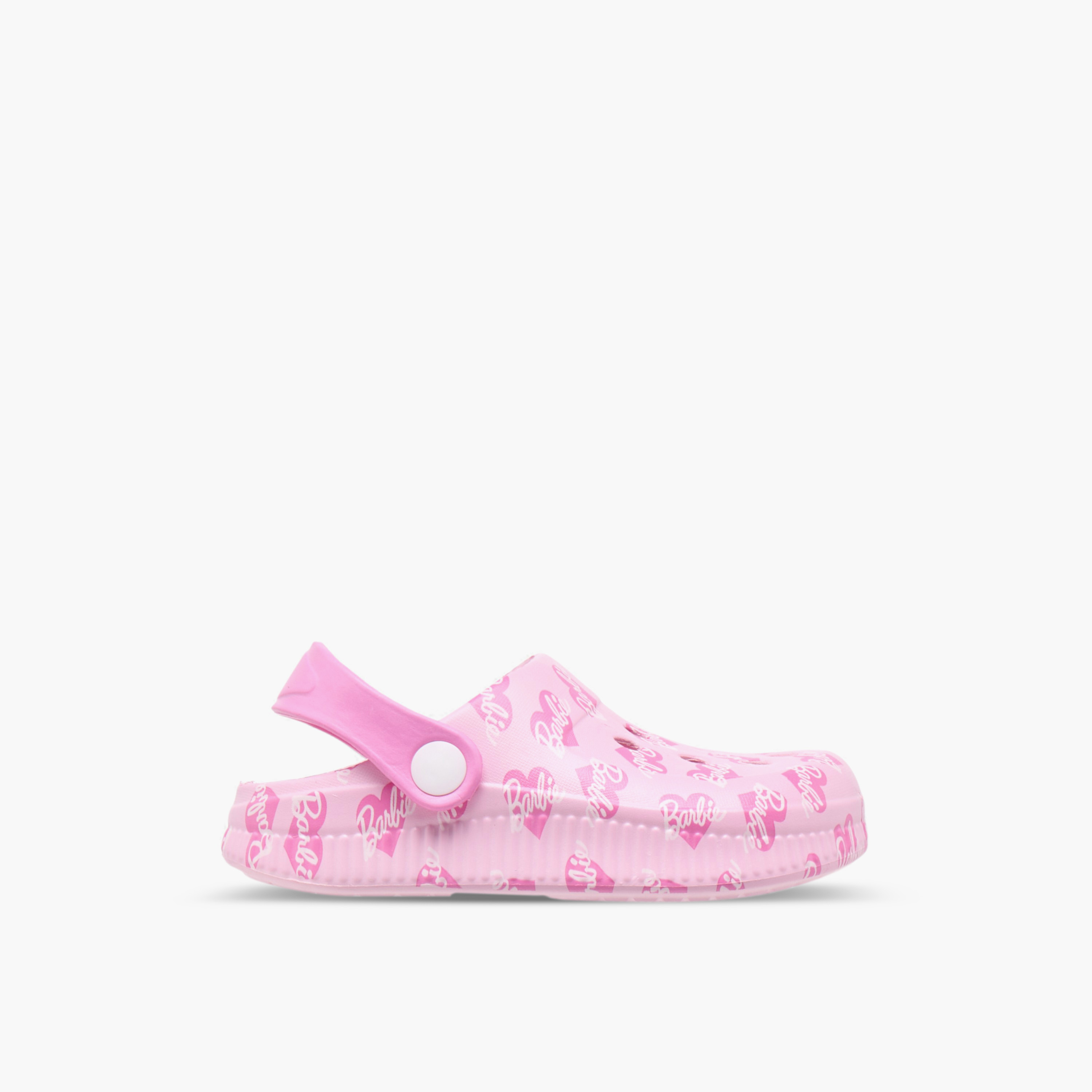 صندل بكعب سميك وطبعات باربي مع حزام خلفي-girls-shoes-sandals-image-3