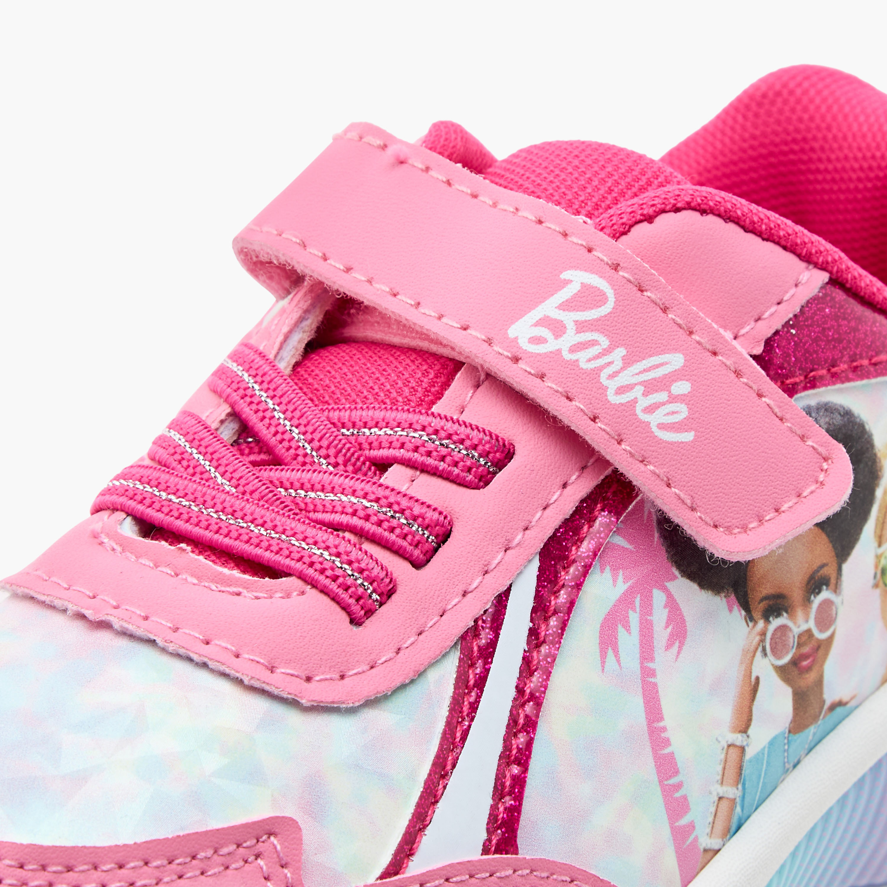 حذاء سنيكرز بشريط إغلاق لاصق وضوء وطبعات باربي-girls-shoes-sneakers-image-5
