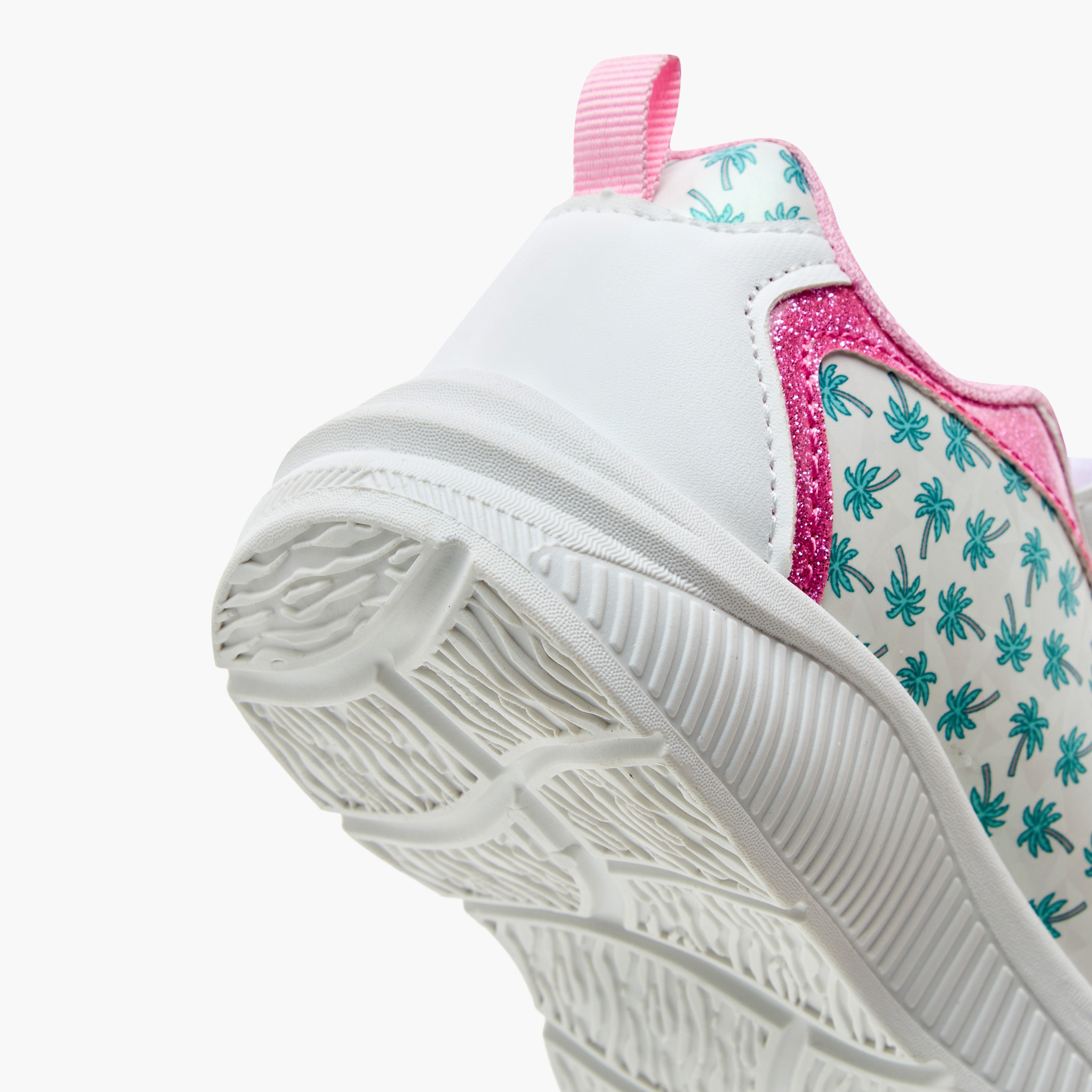 Barbie Print Light-Up Sneakers with Hook and Loop Closure-girls-shoes-sneakers-image-6