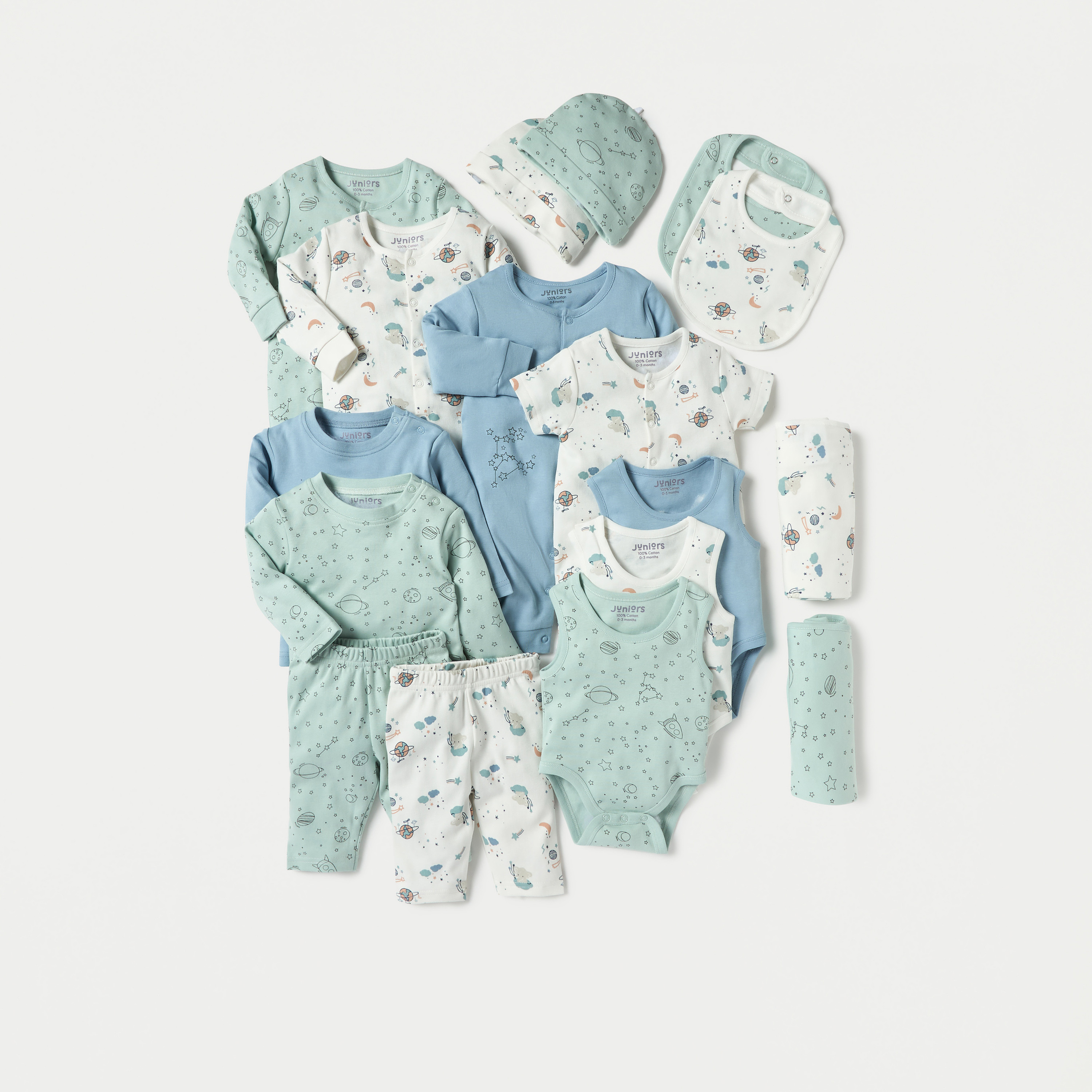 طقم أفرول وبدلة نوم بطبعات قطعتين من جونيورز-baby-girls-clothing-nightwear-sleepsuits-image-6