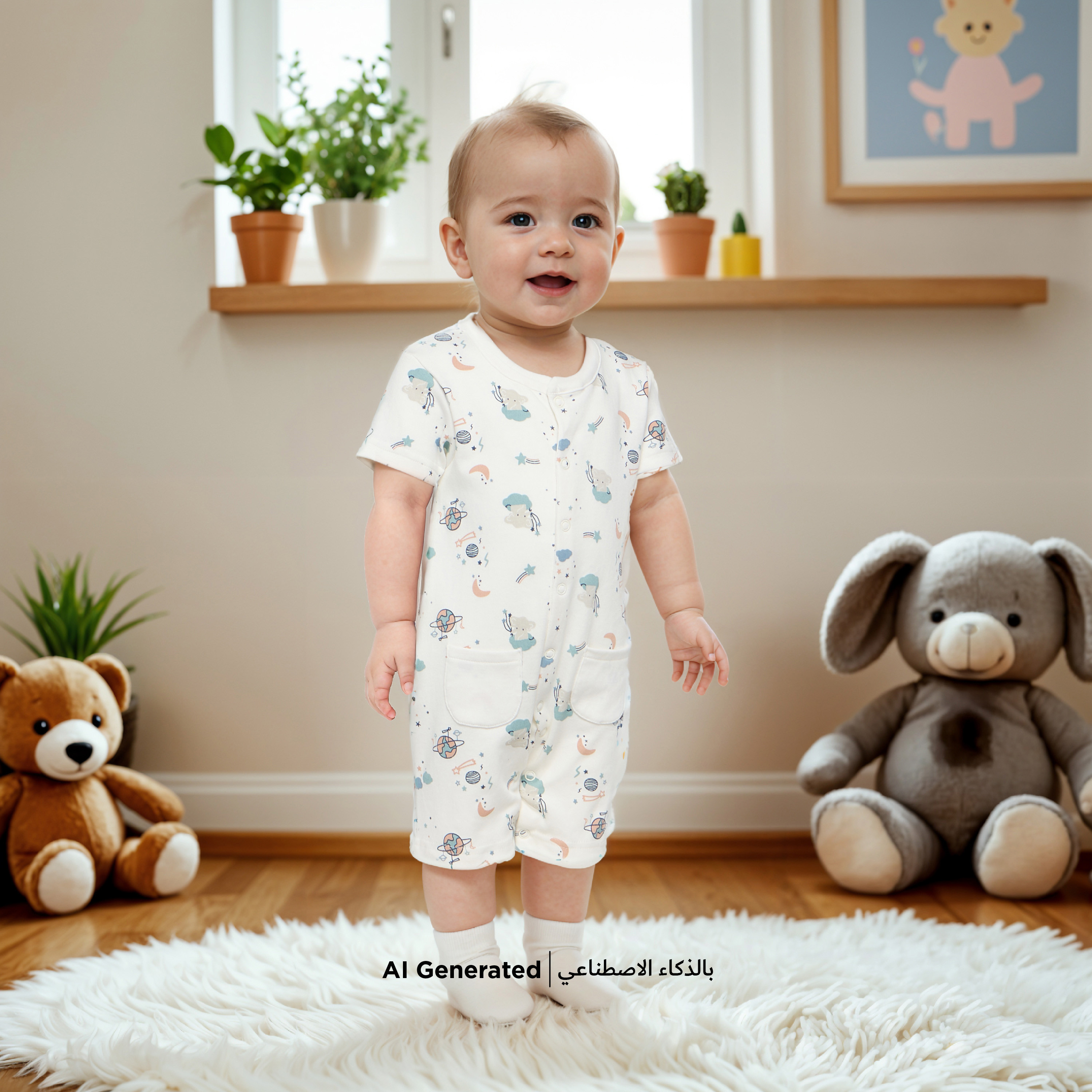 طقم أفرول وبدلة نوم بطبعات قطعتين من جونيورز-baby-girls-clothing-nightwear-sleepsuits-image-7