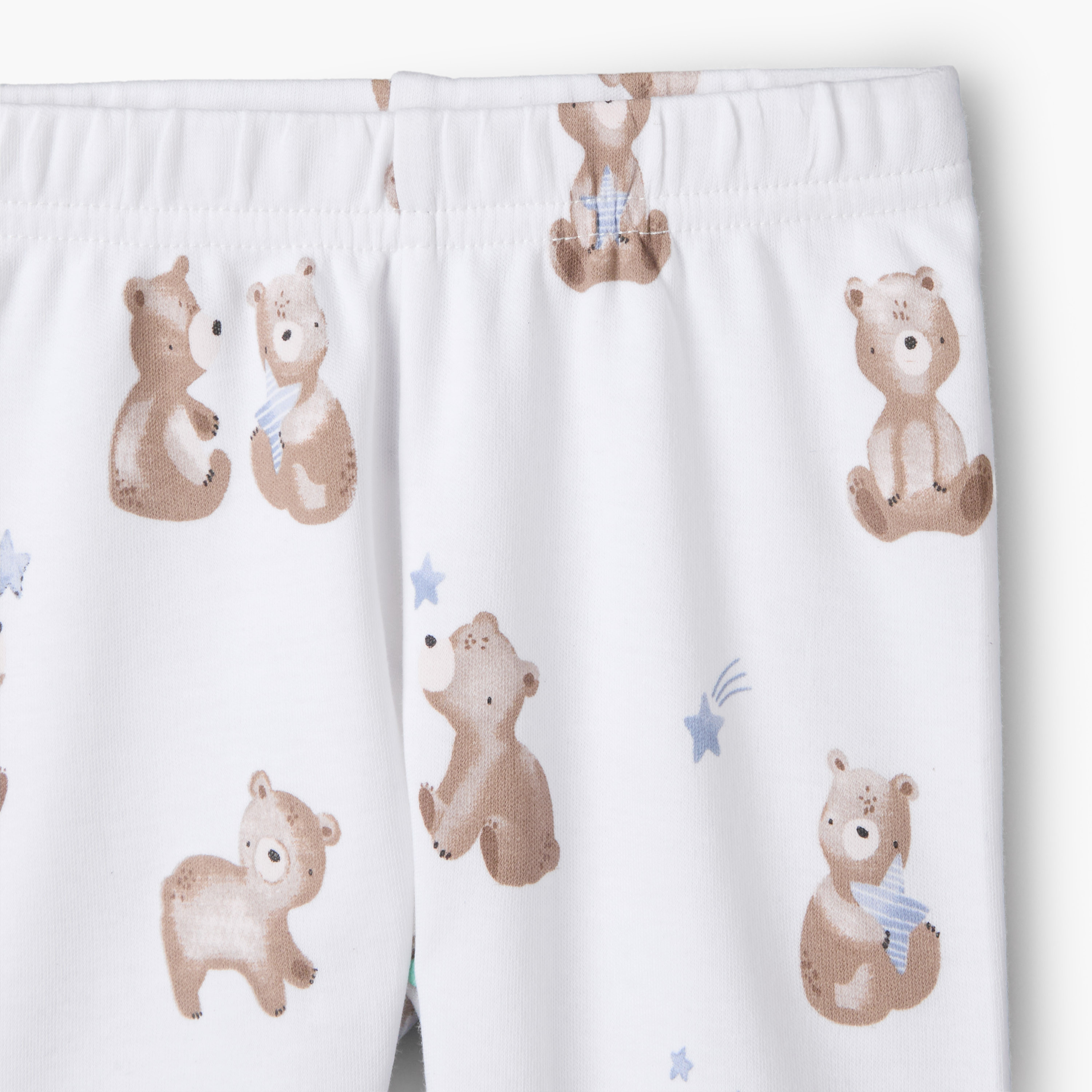 Pack of 3 Juniors Cotton Crew Neck Long Sleeves Pyjama Set with Bear Print-baby-boys-clothing-nightwear-pyjamasets-image-11