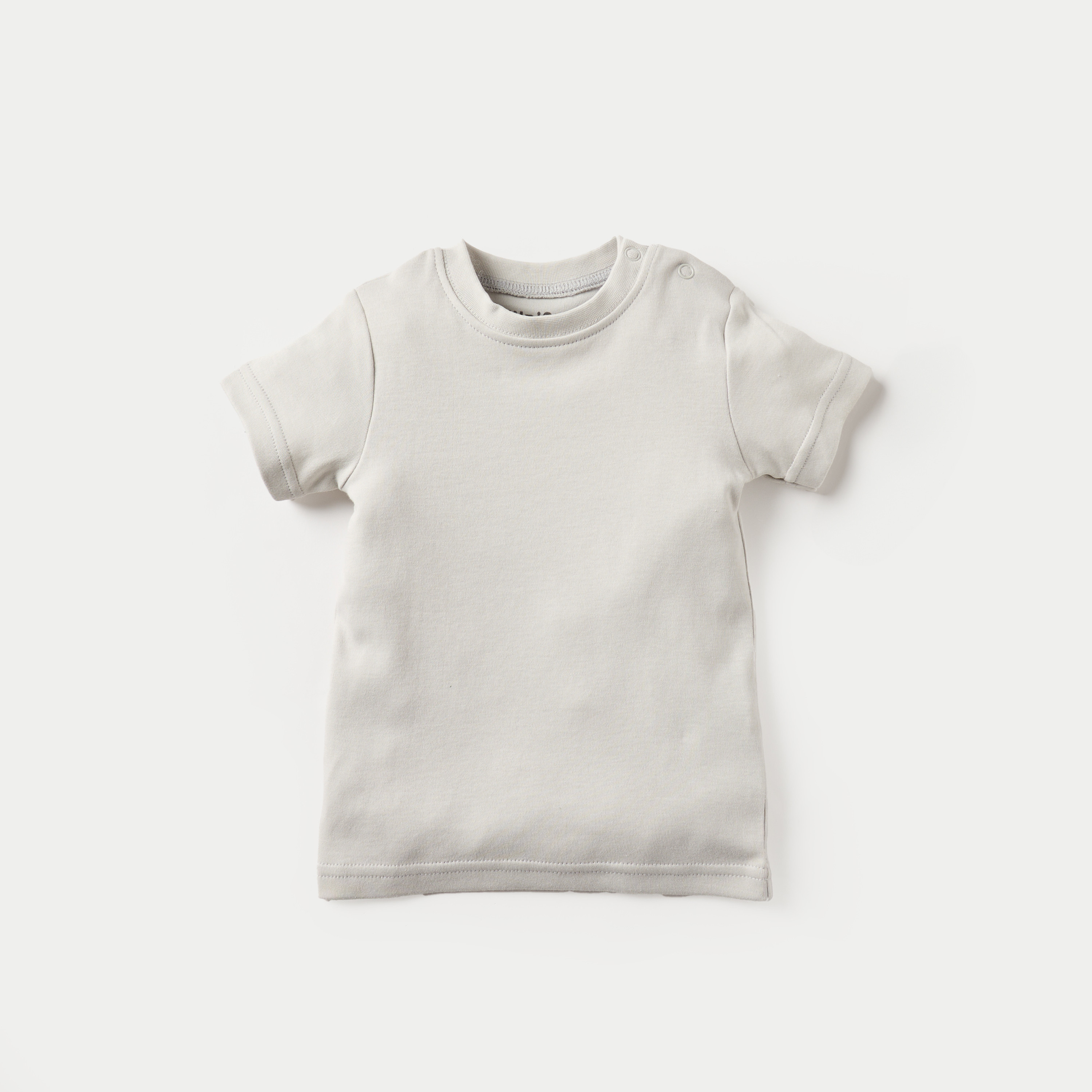 Juniors Solid Short Sleeves T-shirt and Printed Dungaree Set-baby-boys-clothing-rompers-image-2