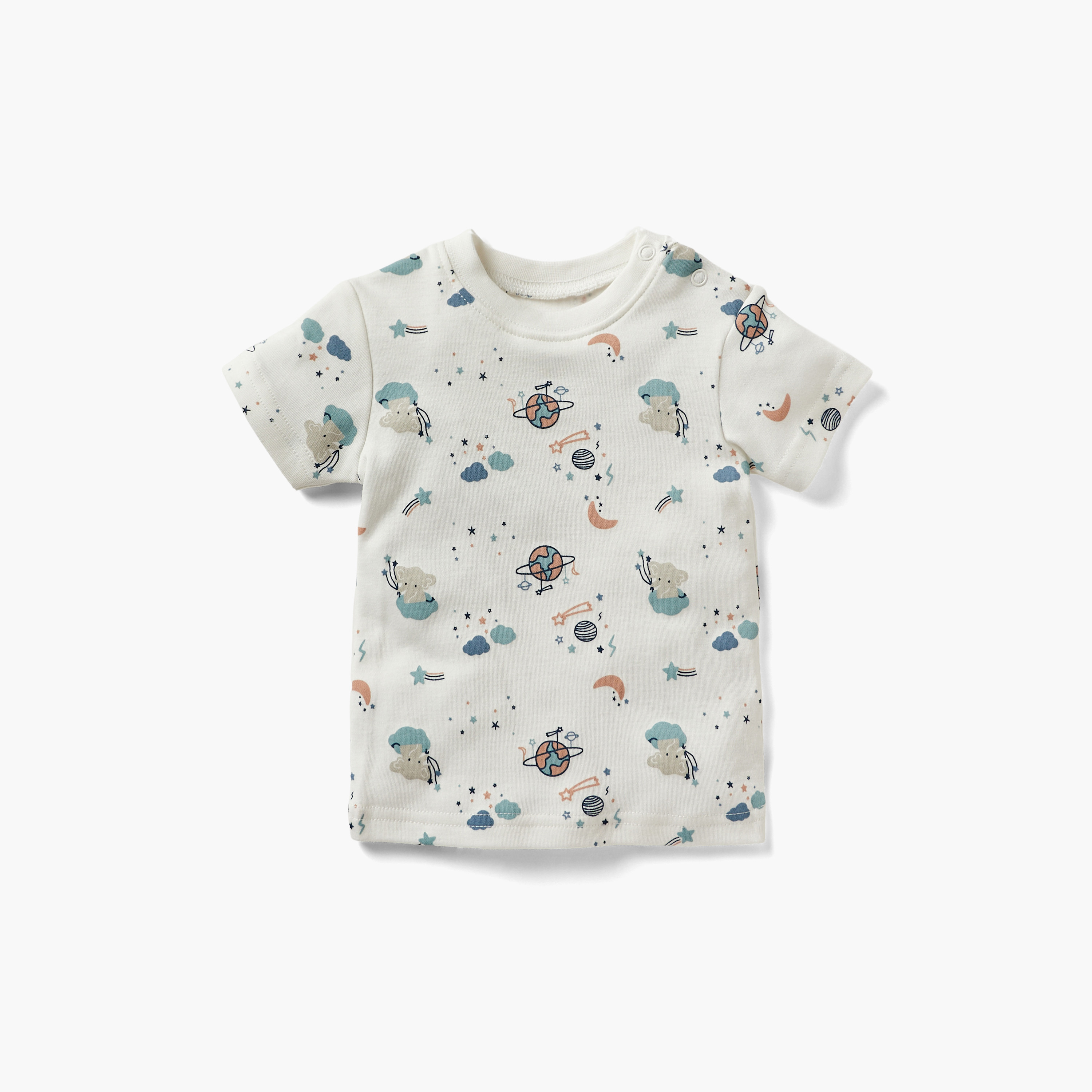 طقم تيشيرت ودنغري بطبعات فضاء من جونيورز-baby-boys-clothing-rompers-image-5