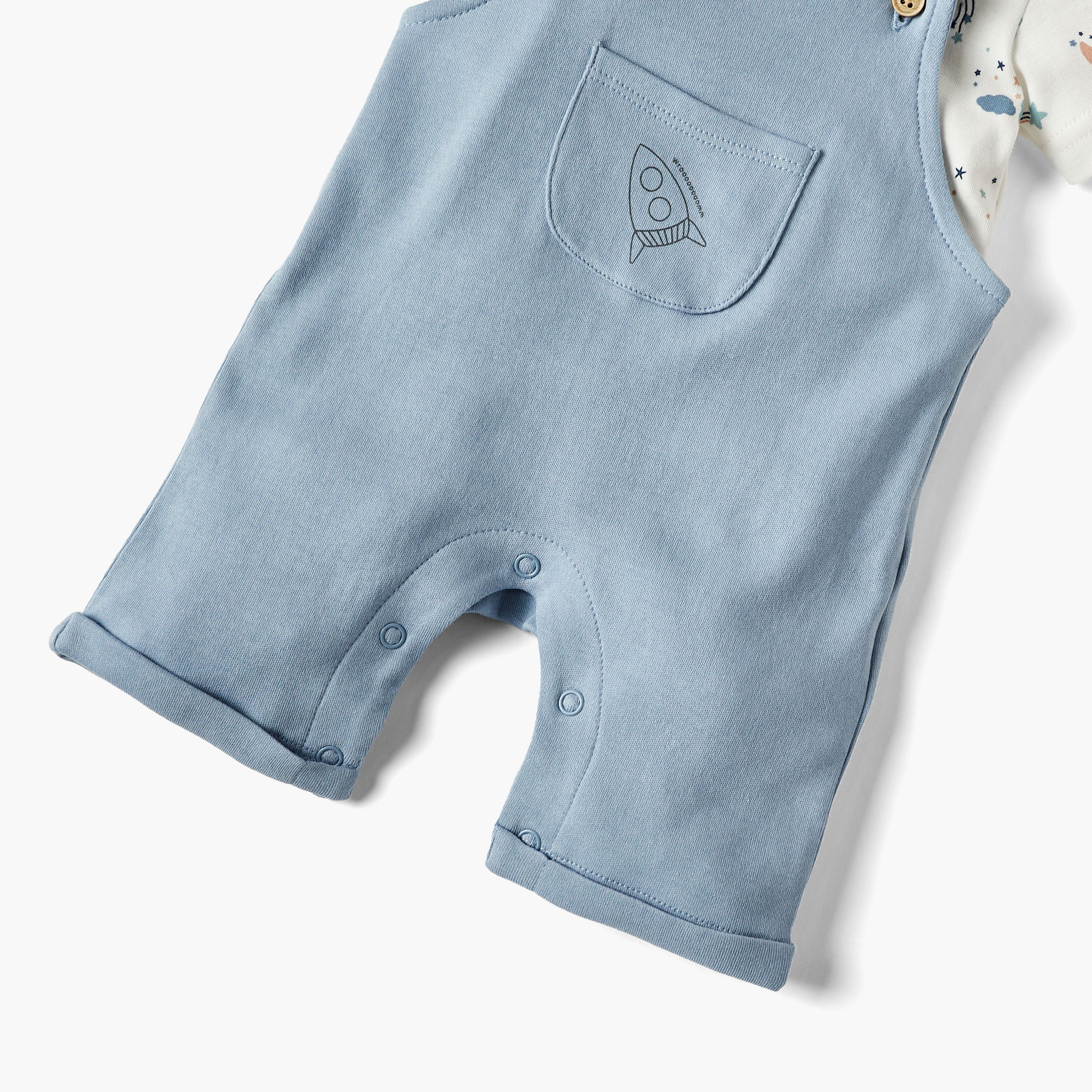 طقم تيشيرت ودنغري بطبعات فضاء من جونيورز-baby-boys-clothing-rompers-image-2