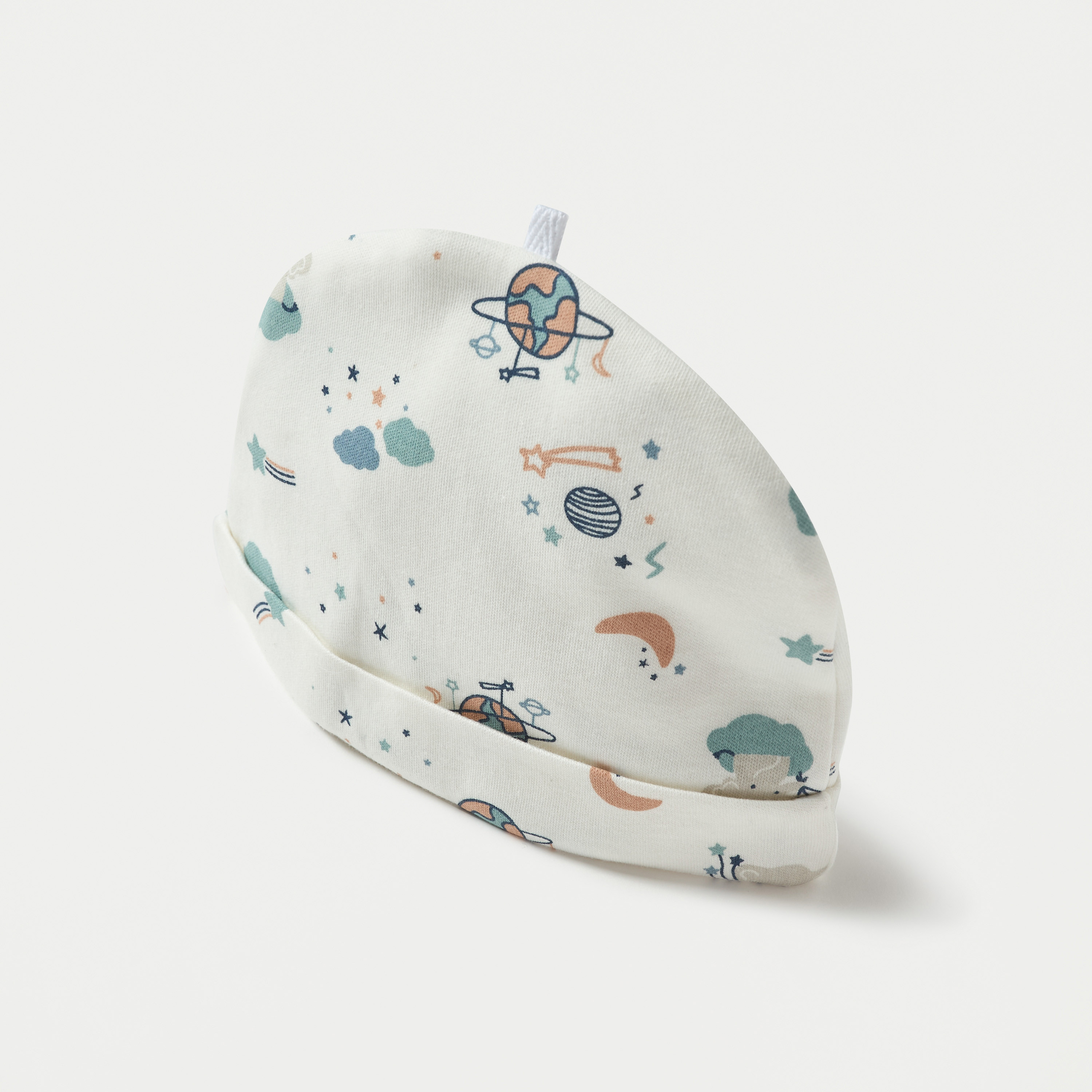 Juniors Space Print Beanie Cap - Set of 2-baby-girls-accessories-caps-image-3