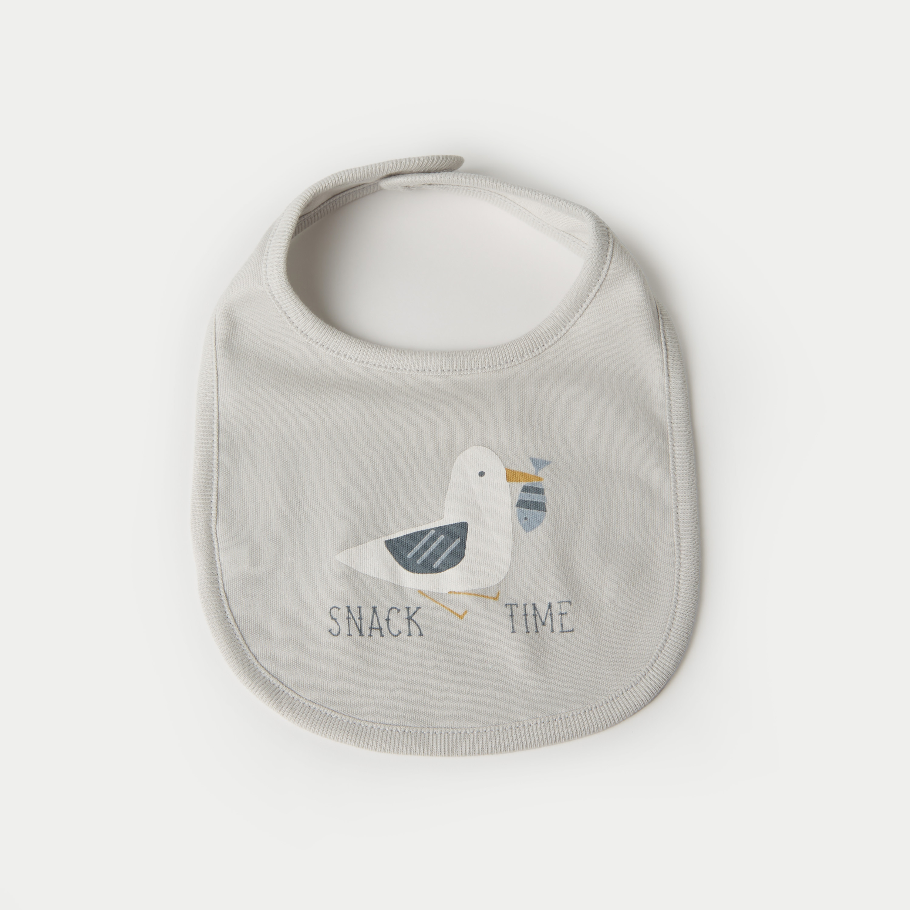 مرايل موسلين بزر إغلاق وطبعات من جونيورز - طقم من قطعتين-baby-feeding-bibs-image-4