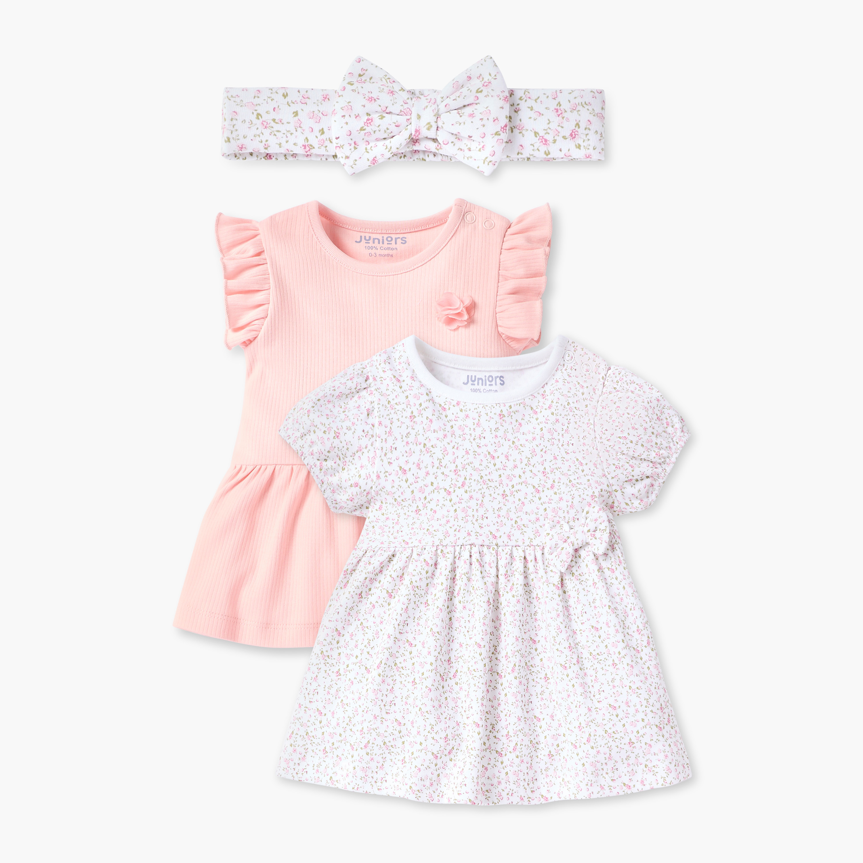 Juniors 3-Piece A-line Dress and Headband Set-baby-girls-clothing-dressesandjumpsuits-image-1