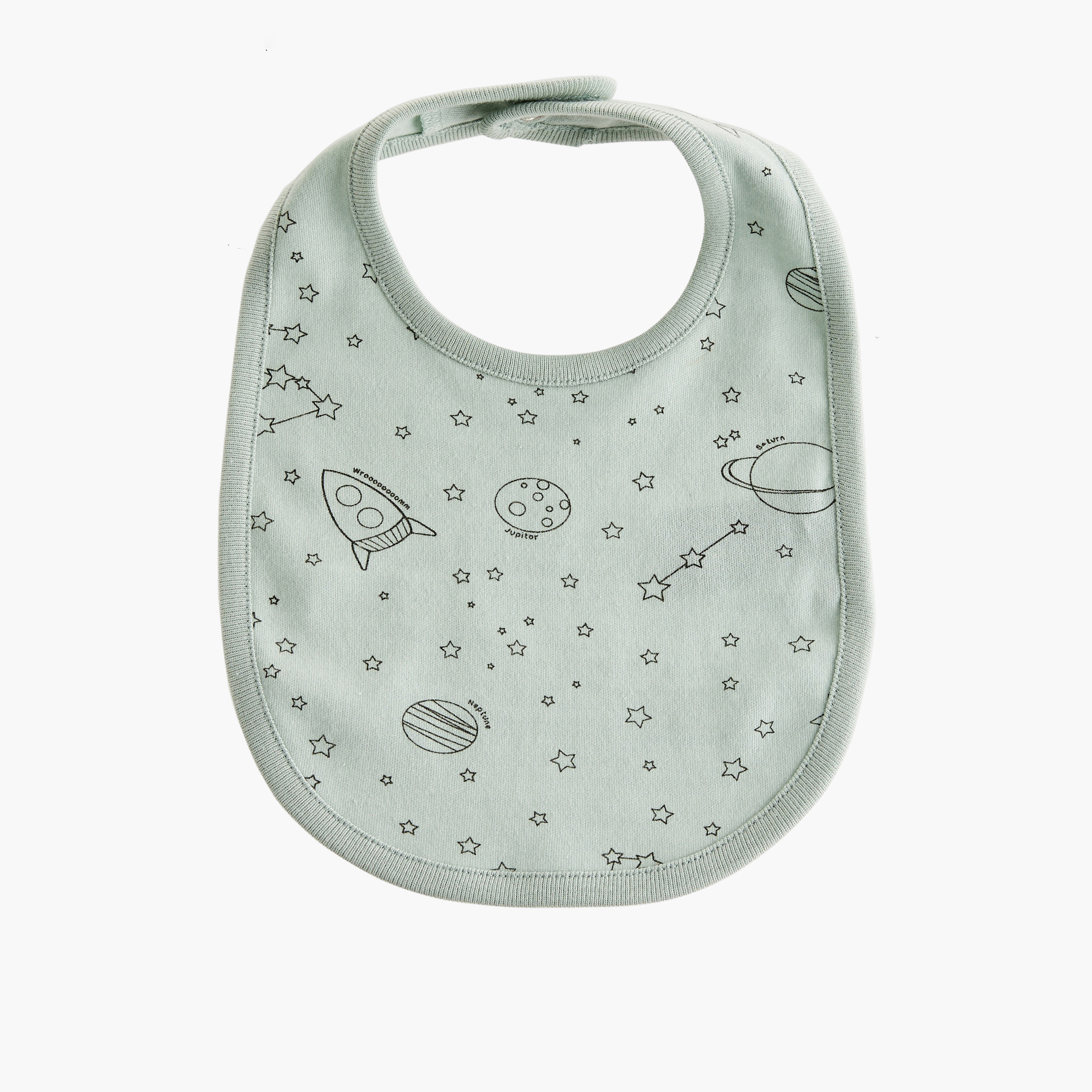 مريلة أطفال بزر إغلاق وطبعات من جونيورز - طقم من 2-baby-feeding-bibs-image-2