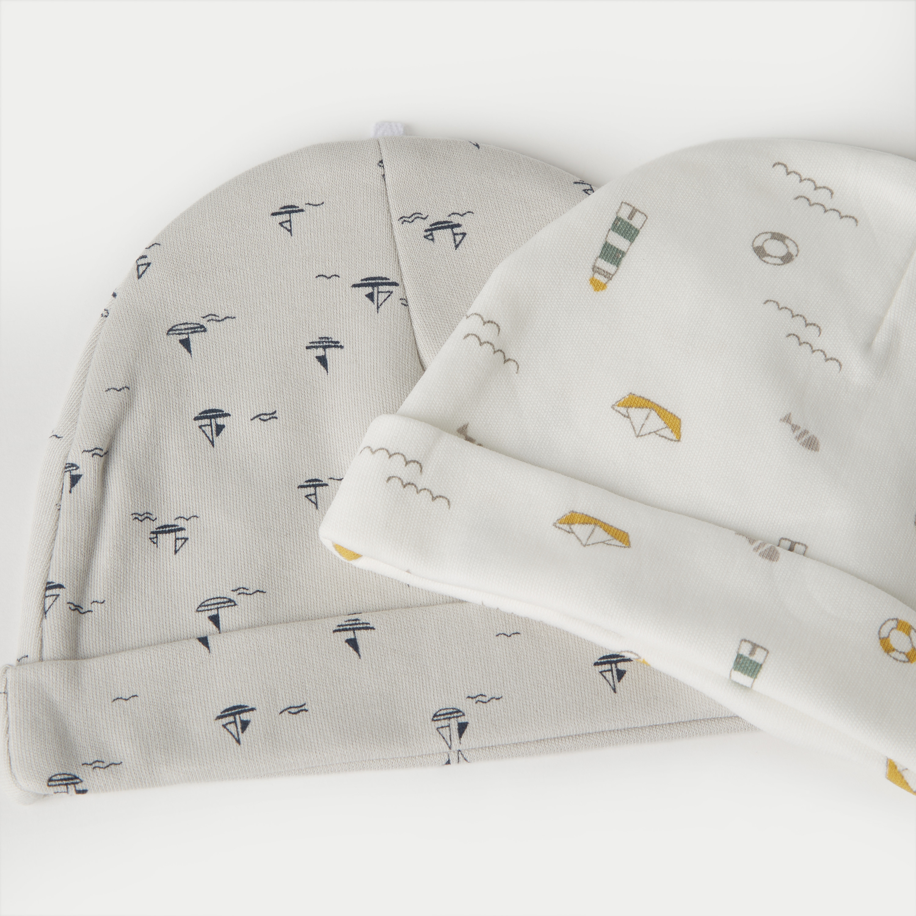 Juniors Printed Beanie Cap - Set of 2-baby-boys-accessories-caps-image-4