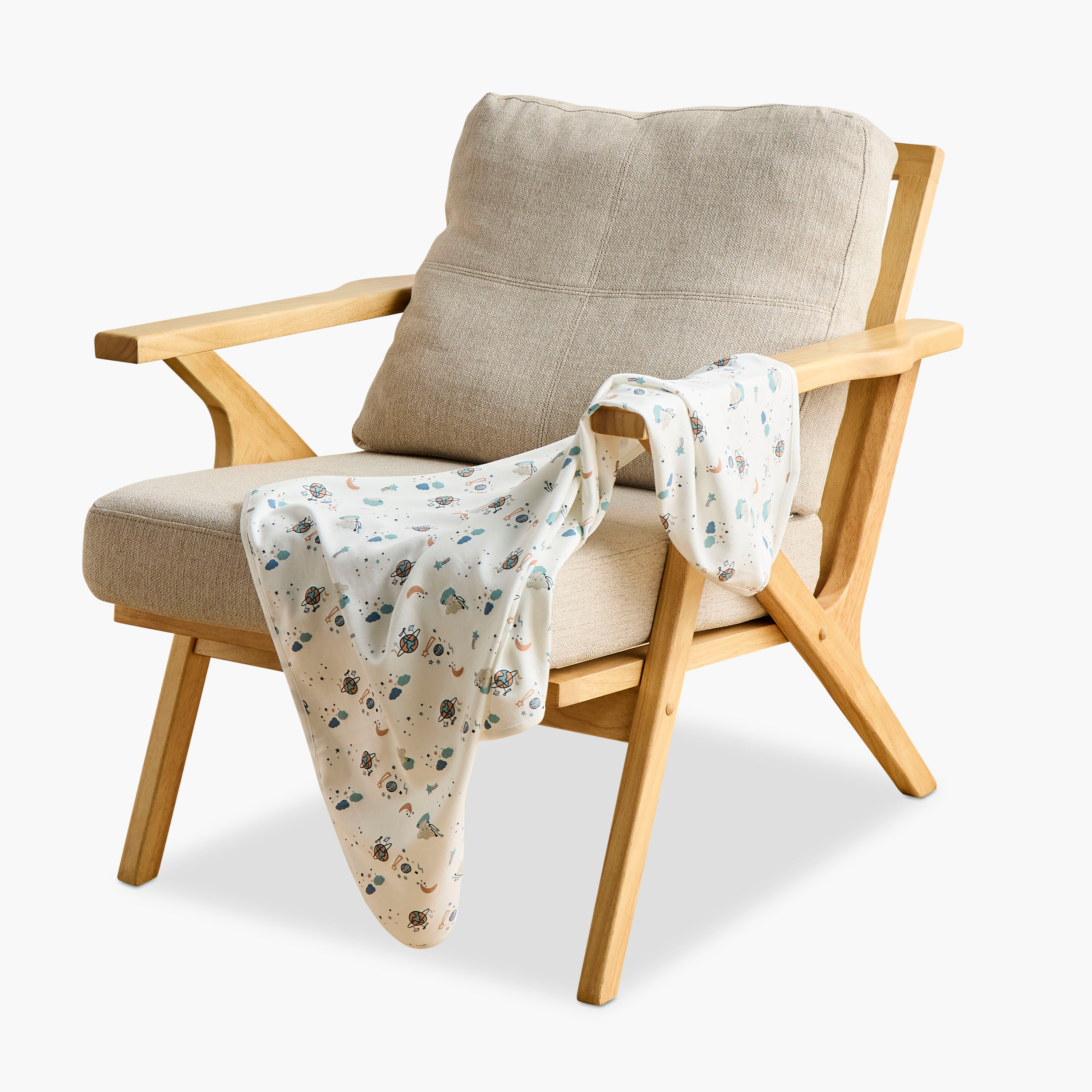 Juniors Printed Receiving Blanket - Set of 2-baby-nursery-blanketsandswaddles-receivingblankets-image-2