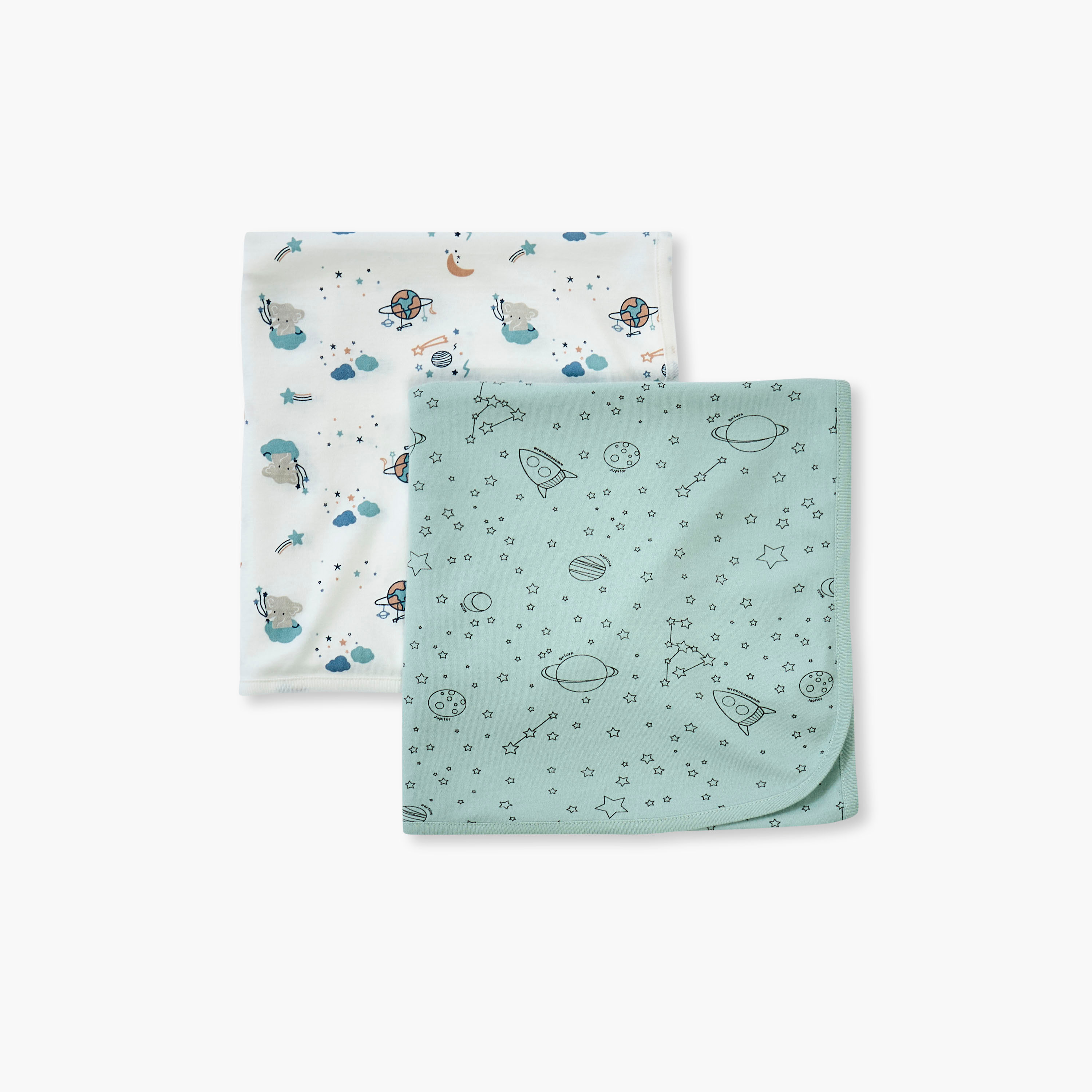 Juniors Printed Receiving Blanket - Set of 2-baby-nursery-blanketsandswaddles-receivingblankets-image-3