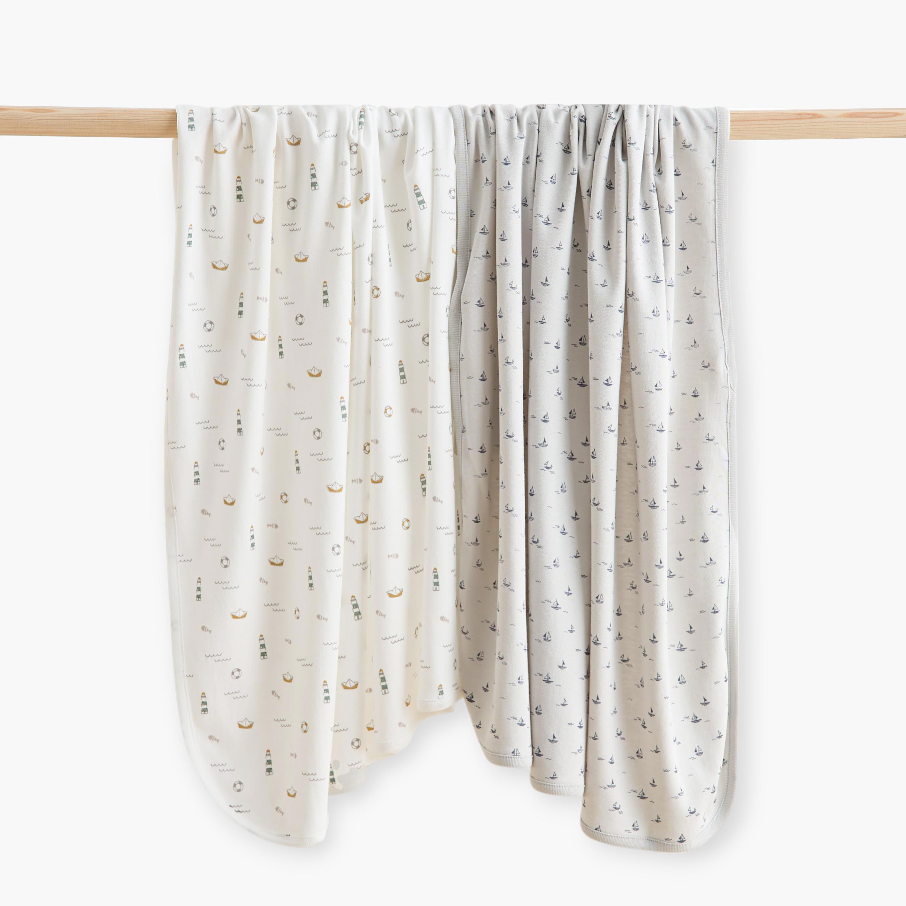 Juniors 2-Piece Printed Receiving Blanket Set-baby-nursery-blanketsandswaddles-receivingblankets-image-1