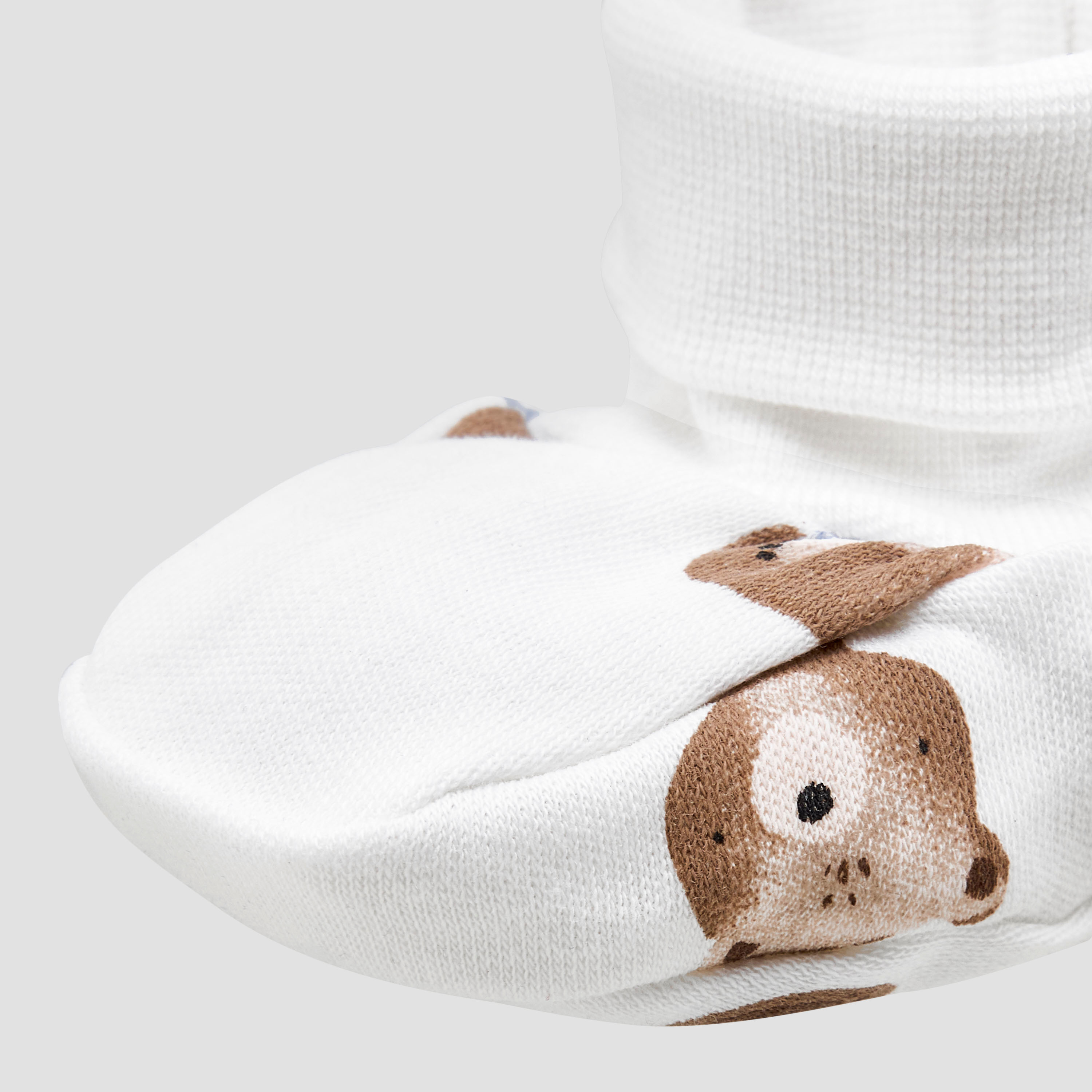 Pack of 3 Juniors Booties with Cuff, Printed-baby-boys-shoes-booties-image-8