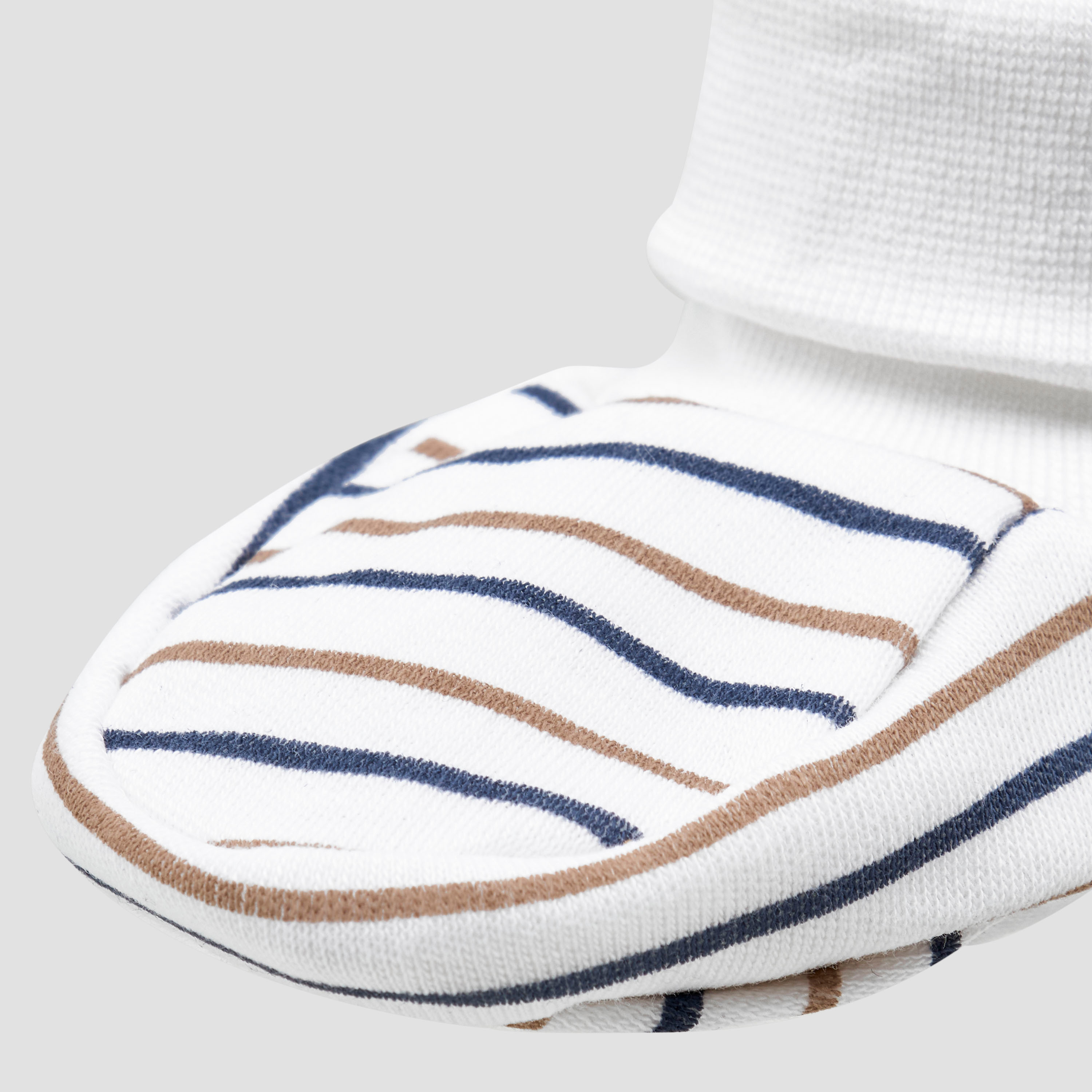 Pack of 3 Juniors Booties with Cuff, Printed-baby-boys-shoes-booties-image-9