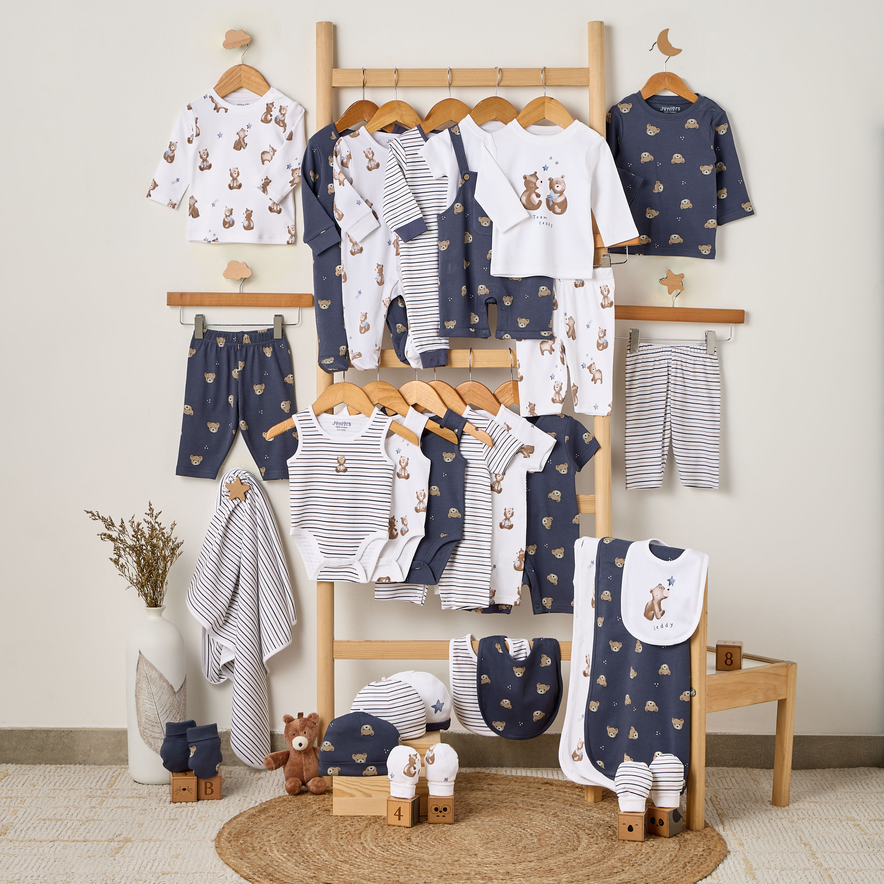 Pack of 3 Juniors Receiving Blanket with Bear Print-baby-nursery-blanketsandswaddles-receivingblankets-image-6