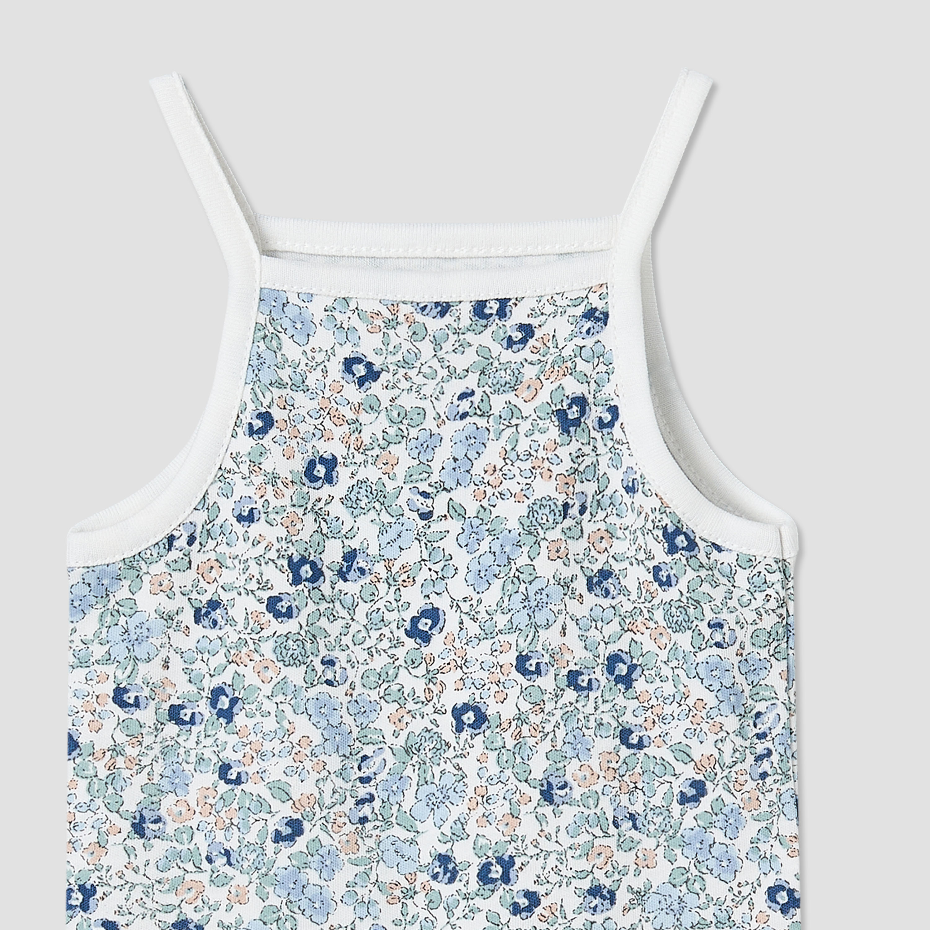Pack of 3 Juniors Cotton Square Neck Straps Bodysuit with Assorted Prints-baby-girls-clothing-bodysuits-image-7