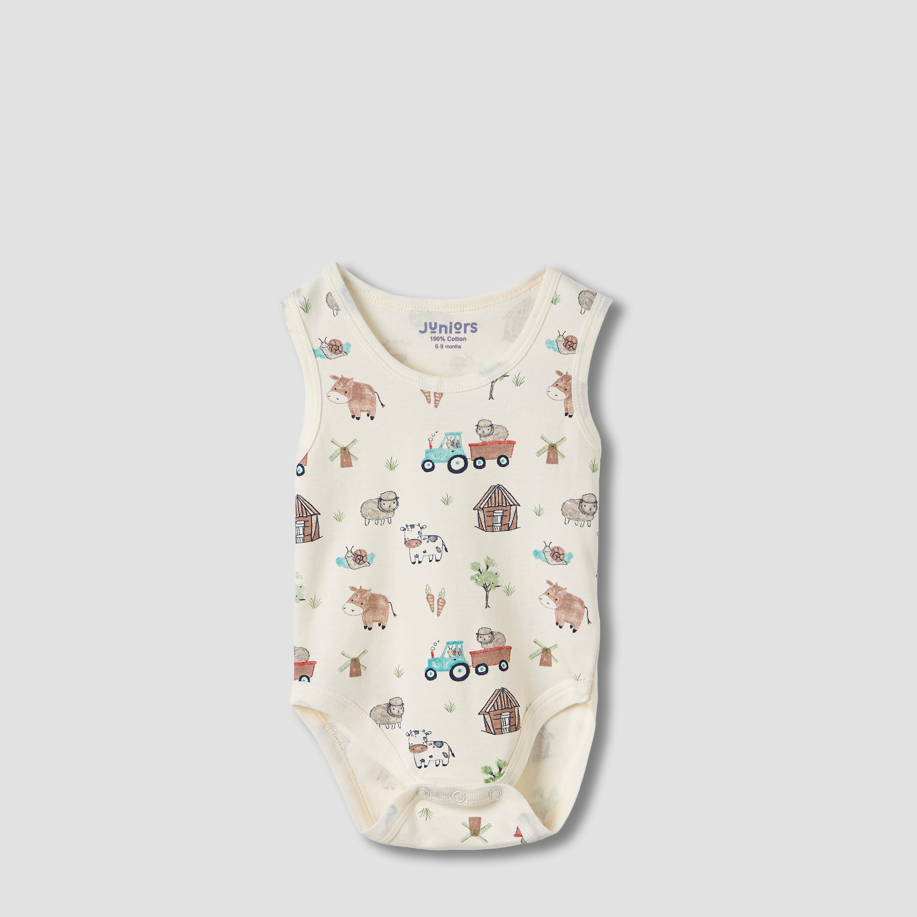 Juniors Printed Sleeveless Bodysuit - Set of 3-baby-boys-clothing-multipacks-image-4