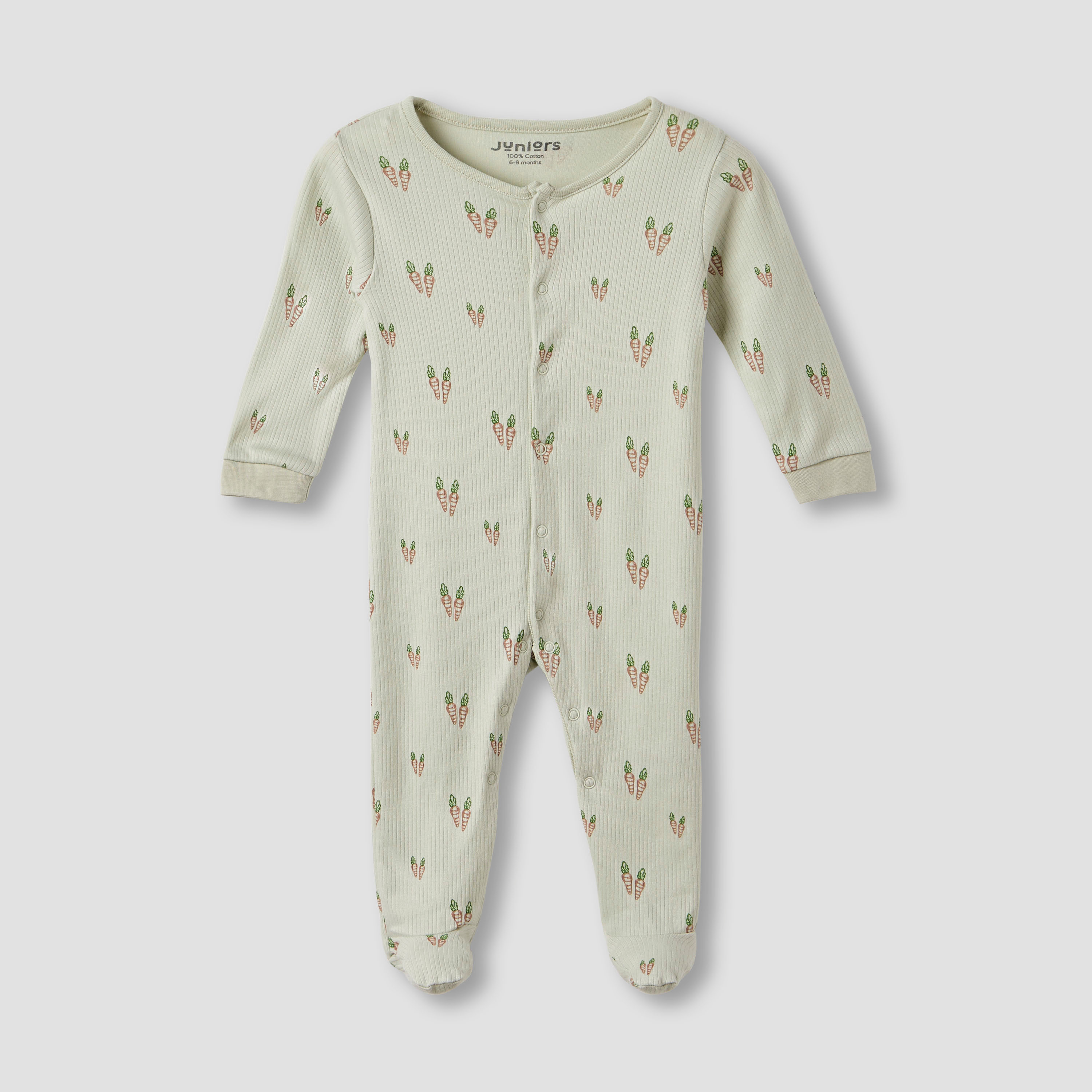 بدلات نوم بطبعات مزرعة وأكمام طويلة من جونيورز - طقم 3 قطع-baby-boys-clothing-nightwear-sleepsuits-image-2