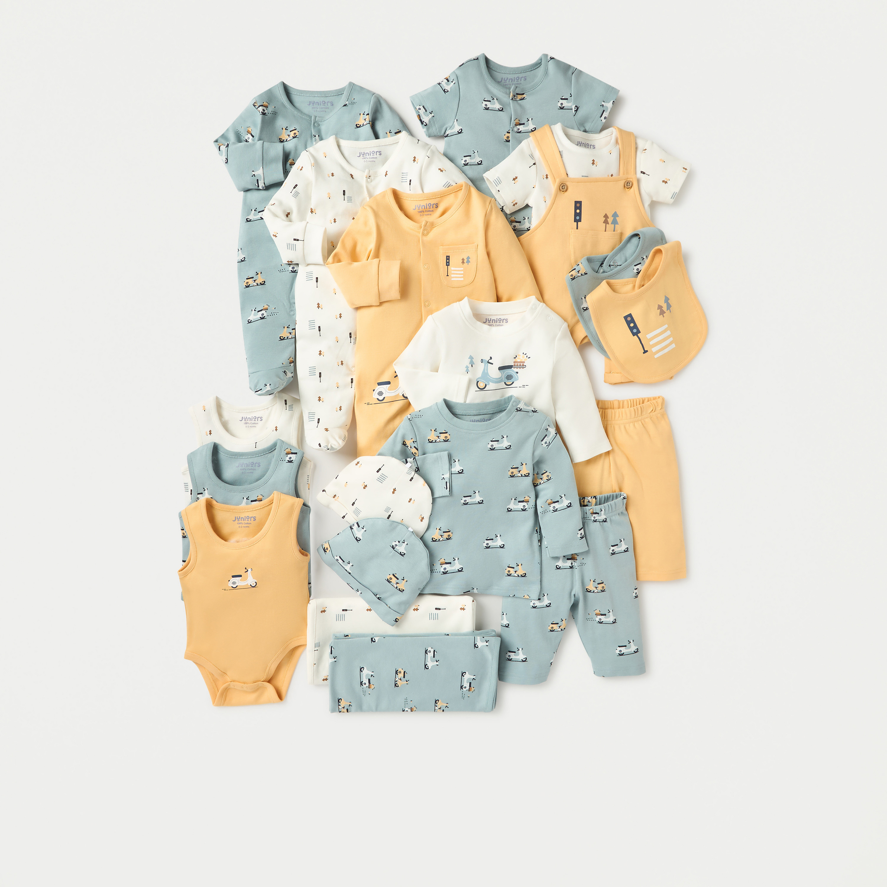 طقم دنغري وتيشيرت بأكمام قصيرة وطبعات من جونيورز-baby-boys-clothing-rompers-image-6