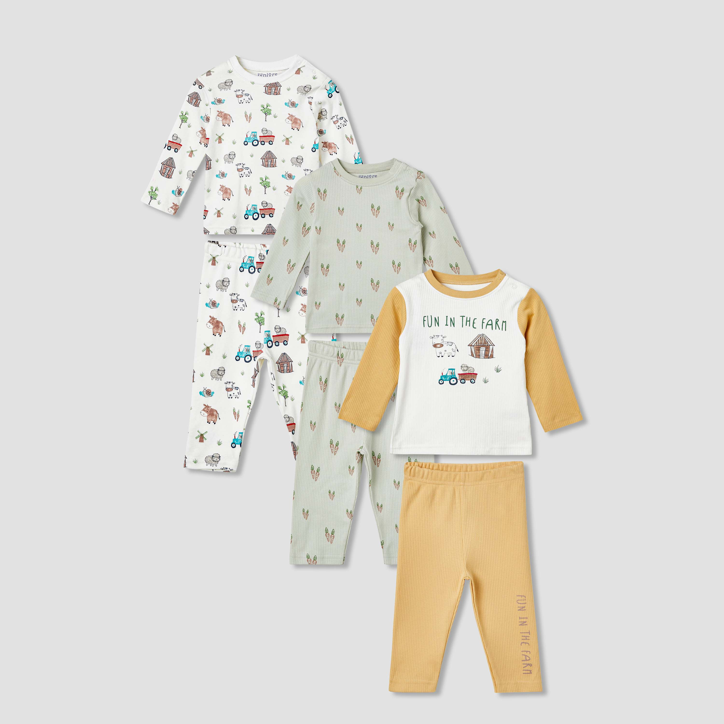 Juniors Printed T-shirts and Pyjamas - Set of 3-baby-boys-clothing-nightwear-pyjamasets-image-1