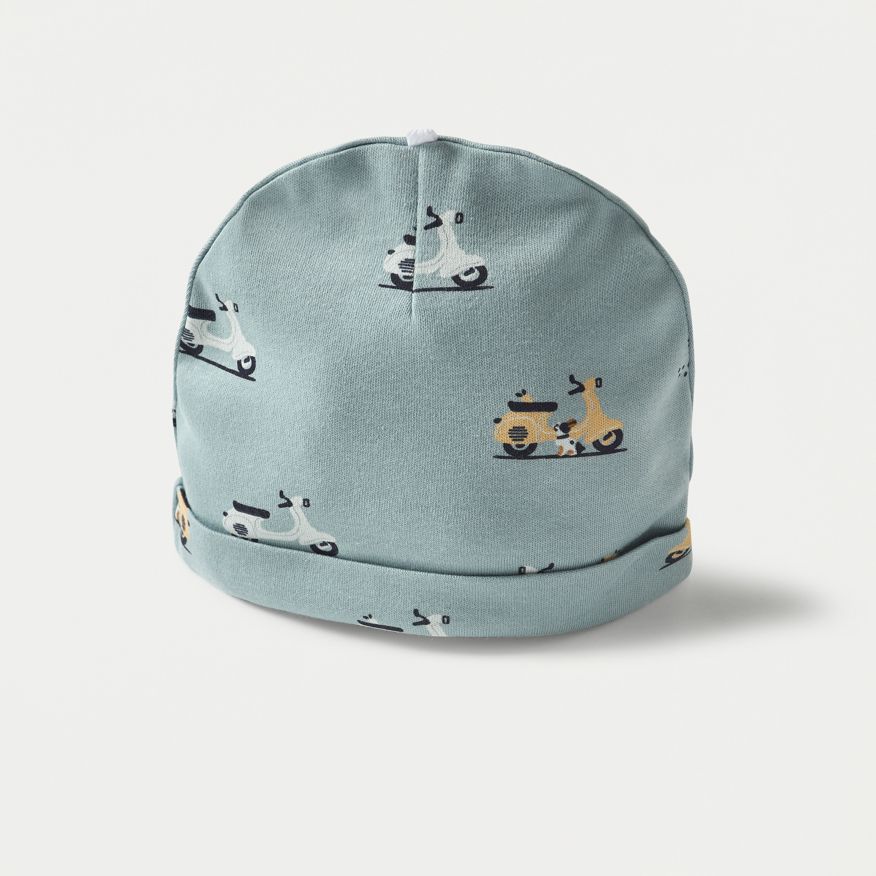 Juniors Printed Beanie Cap - Set of 2-baby-boys-accessories-caps-image-2