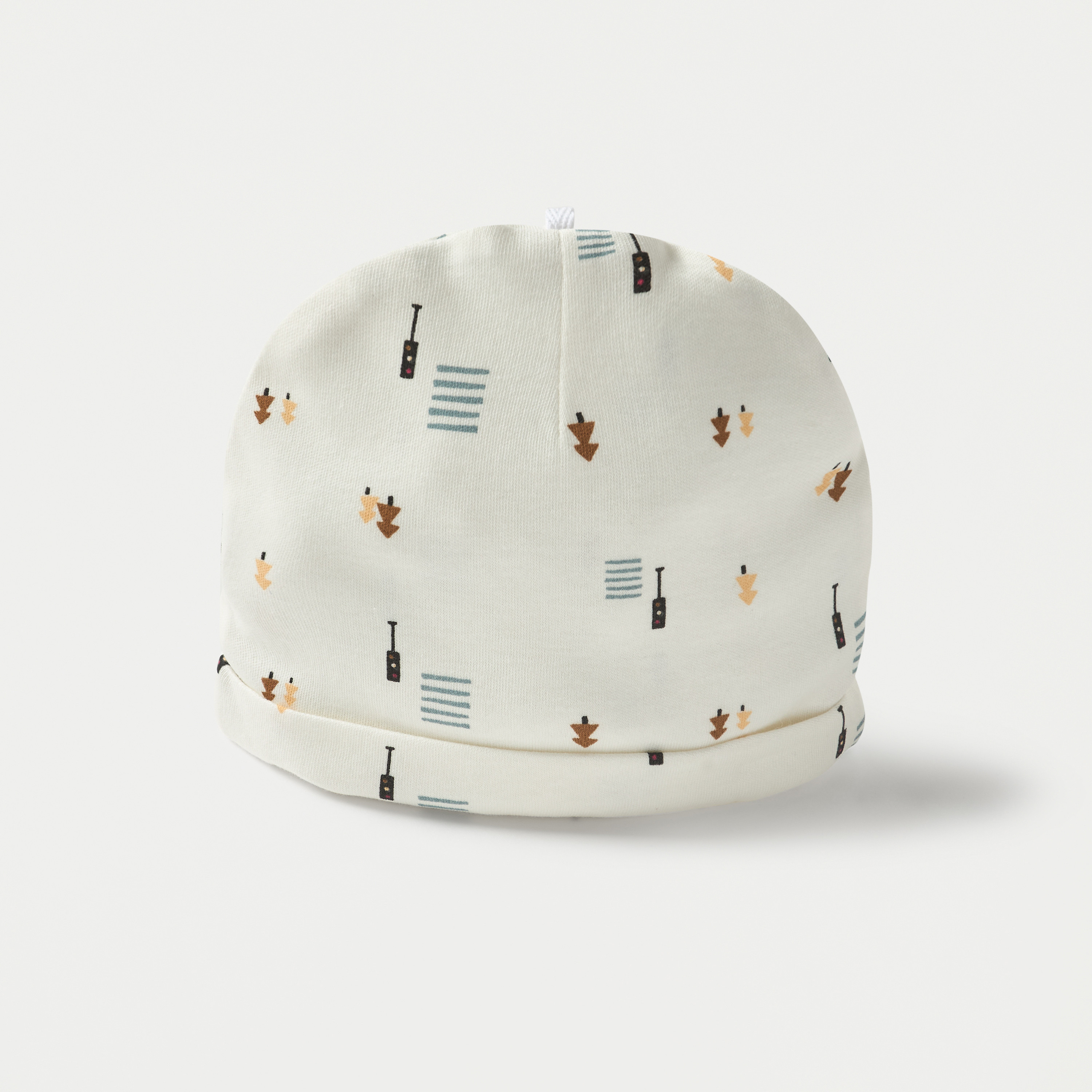 Juniors Printed Beanie Cap - Set of 2-baby-boys-accessories-caps-image-3