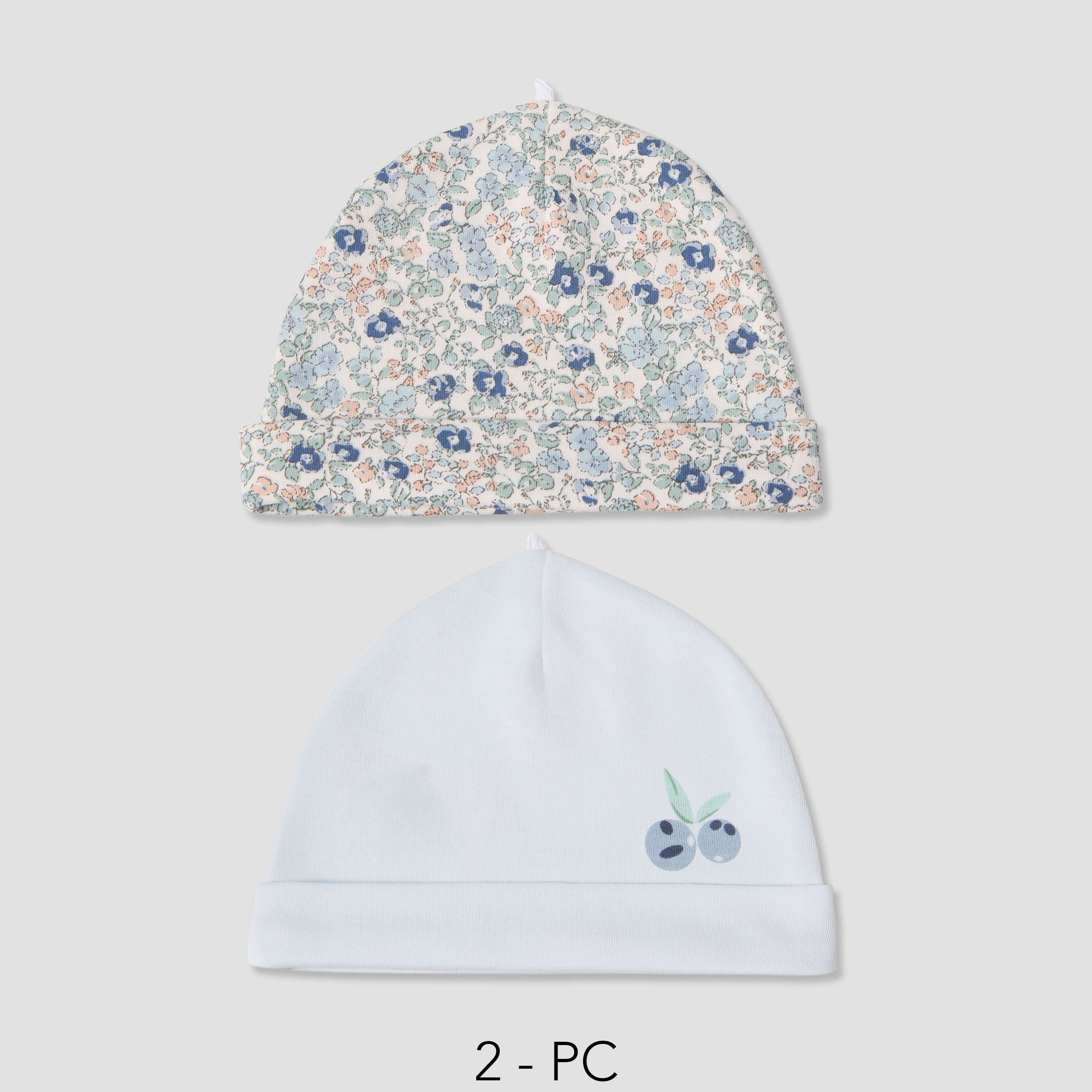 Pack of 2 Juniors Cap with Assorted Prints-baby-girls-accessories-caps-image-1