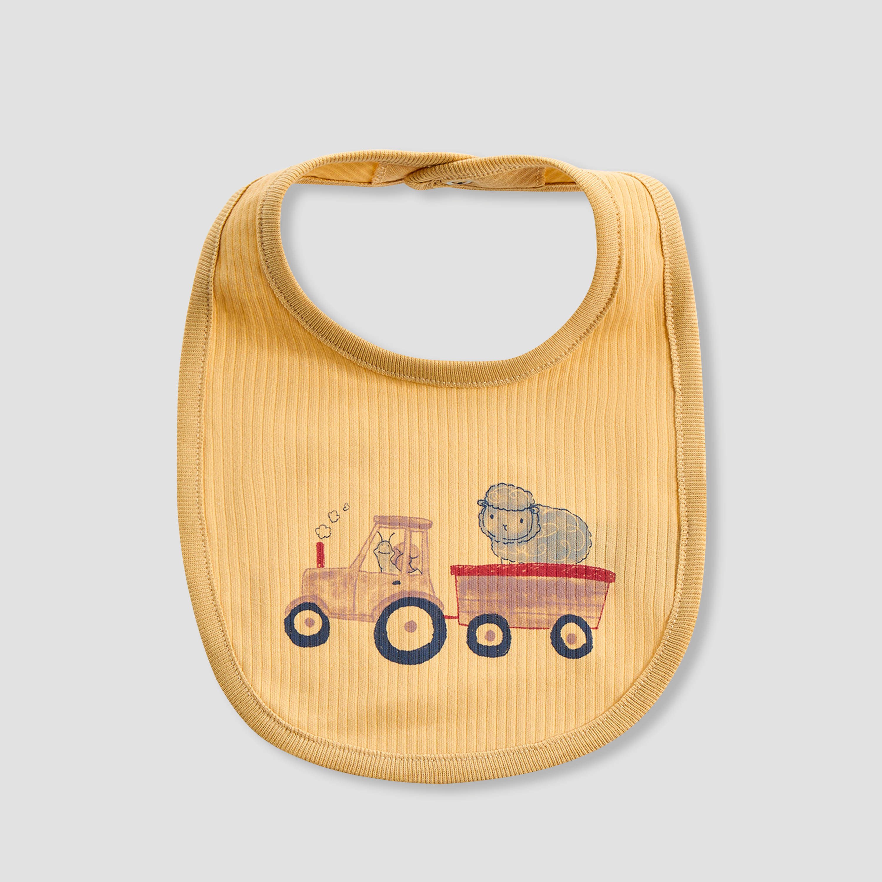 طقم 3 مريلة بطبعات وزر إغلاق من جونيورز-baby-feeding-bibs-image-3