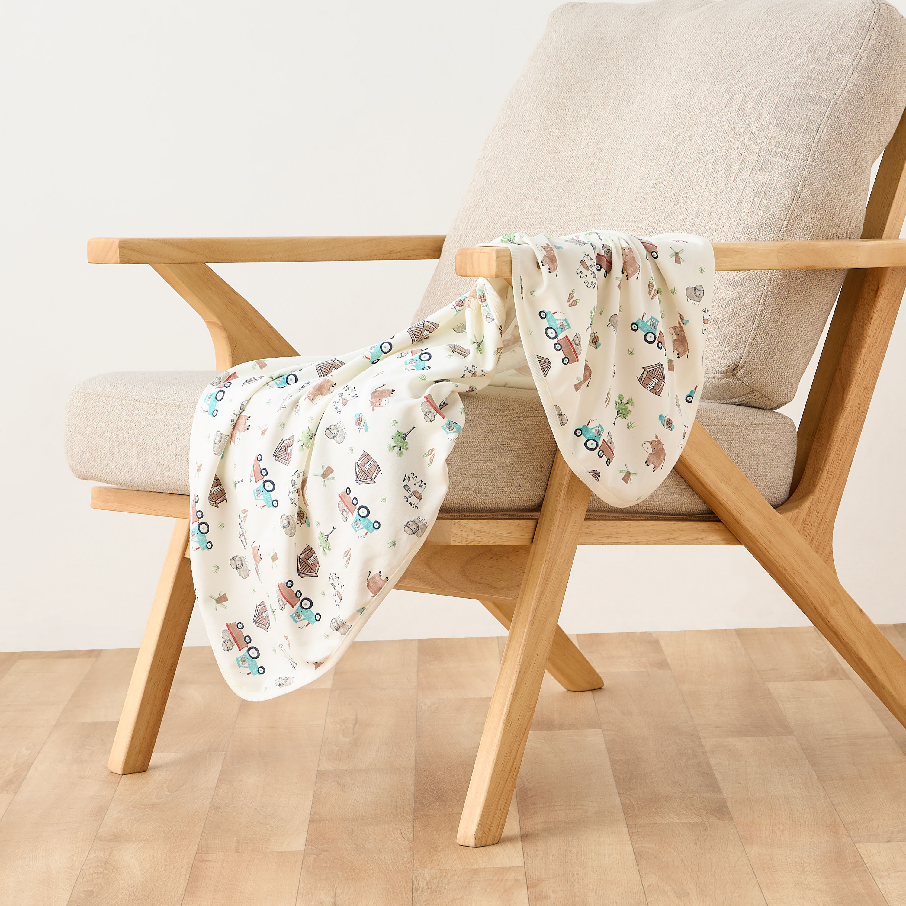 Juniors 3-Piece Baby Receiving Blanket Set - Cotton-baby-nursery-blanketsandswaddles-receivingblankets-image-2