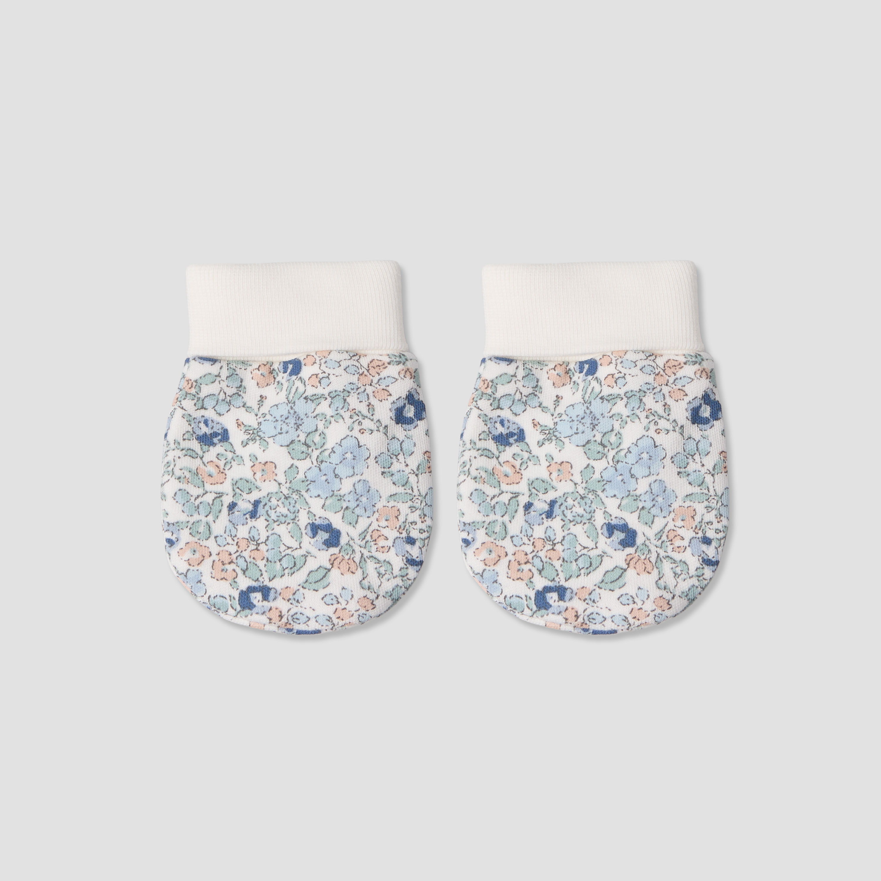 Set of 2 Juniors Mittens with Floral Print 0-36 months-baby-girls-accessories-mittens-image-4