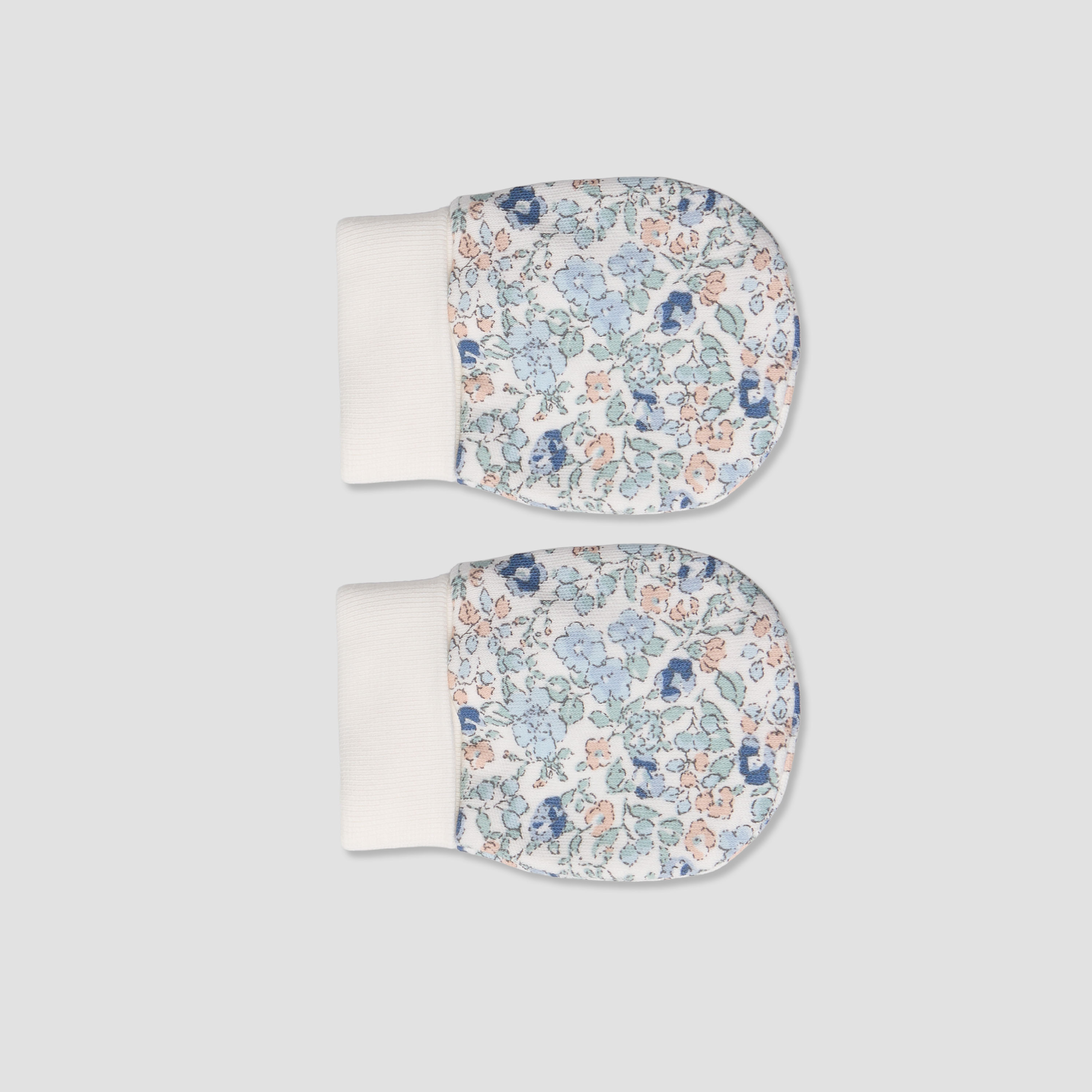 Set of 2 Juniors Mittens with Floral Print 0-36 months-baby-girls-accessories-mittens-image-5