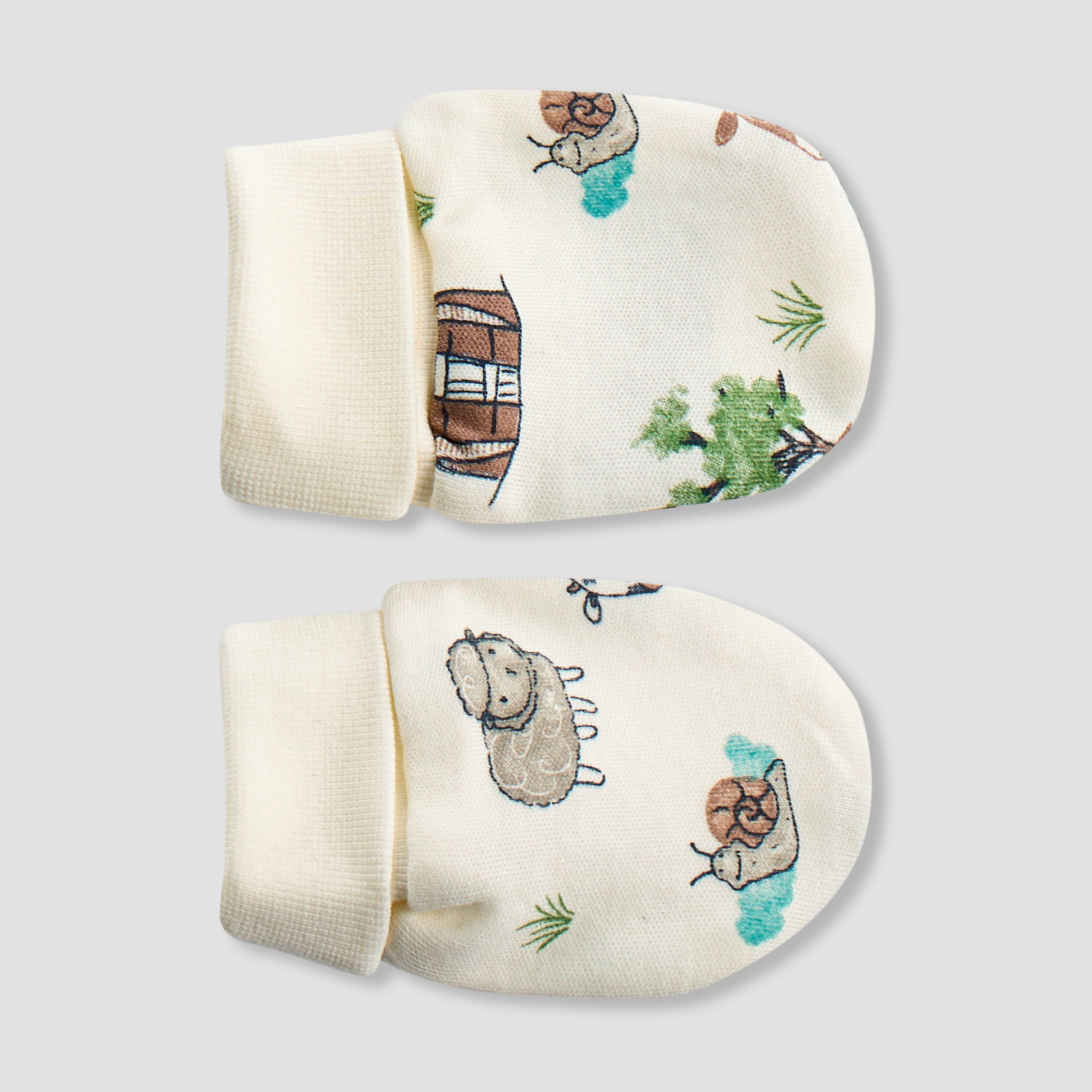 Juniors Farm Print Mittens - Set of 3-baby-girls-accessories-mittens-image-5