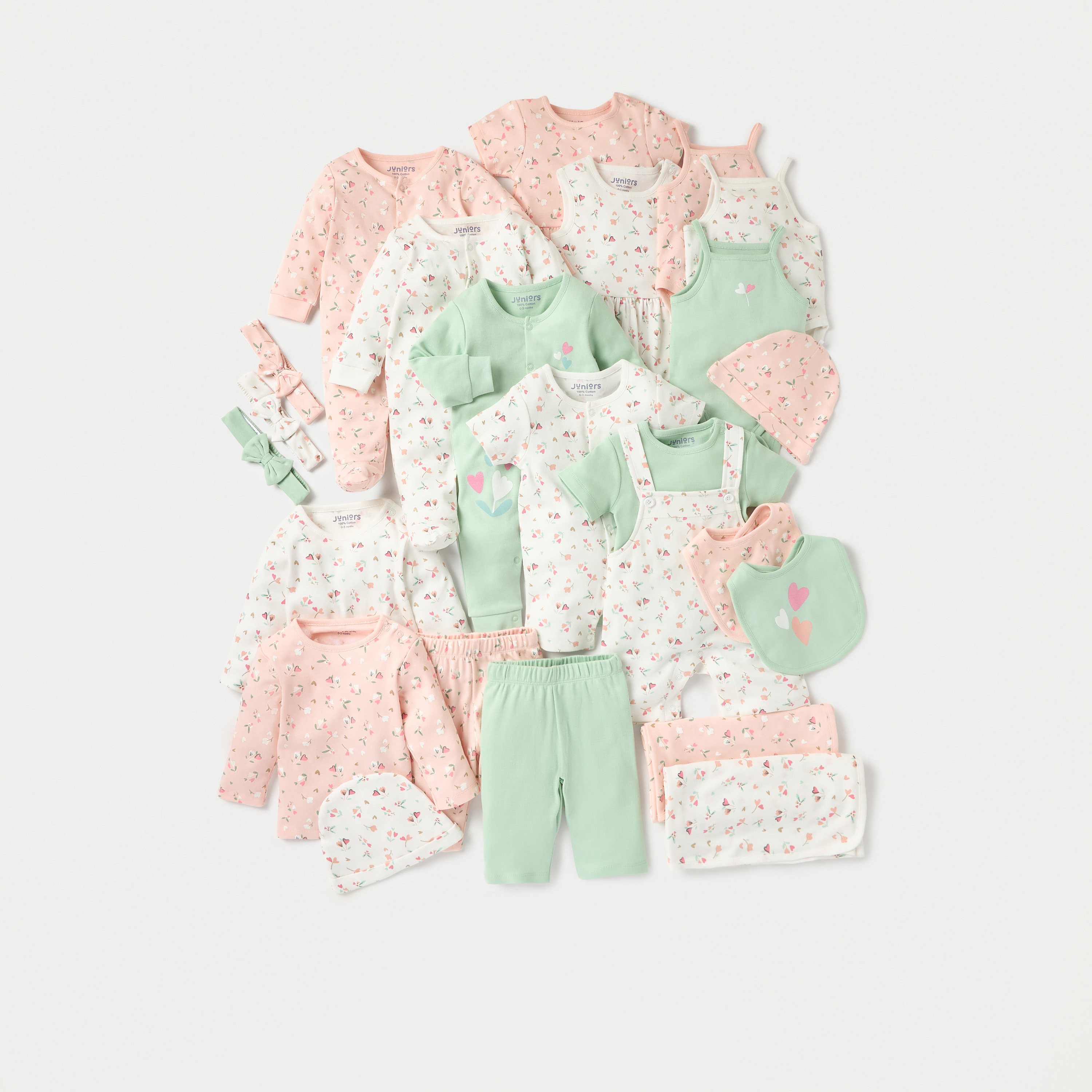 Juniors Floral Print Long Sleeve T-shirt and Elasticated Pyjama Set - Set of 2-baby-girls-clothing-nightwear-pyjamasets-image-6