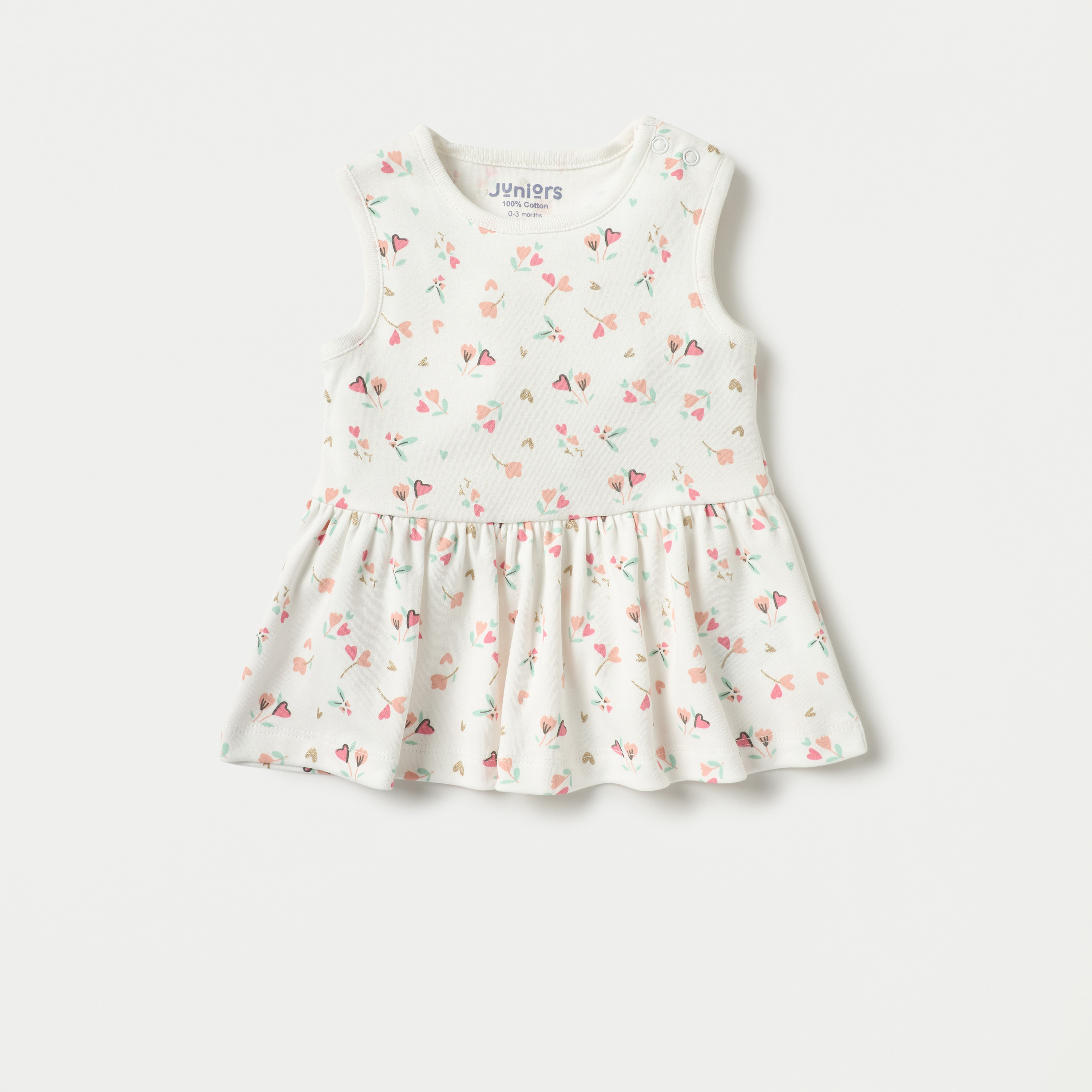 Juniors 2-Piece Floral Print A-line Dress Set with Pleat Detail-baby-girls-clothing-dressesandjumpsuits-image-5