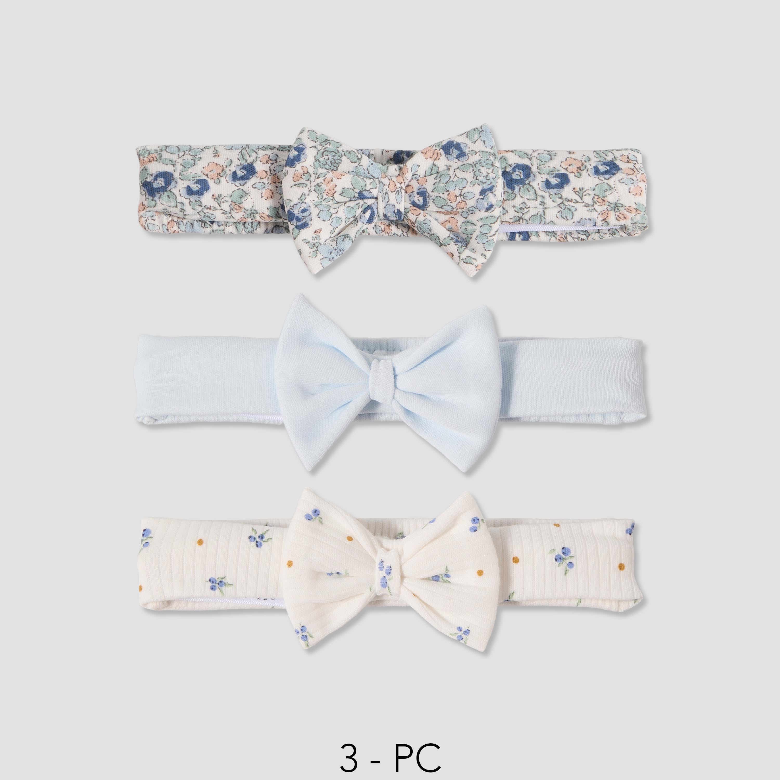 Pack of 3 Juniors Headband with Bow Accent-baby-girls-accessories-hairaccessories-image-1