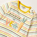 Juniors Striped Closed Feet Sleepsuit with Button Closure-Sleepsuits-thumbnail-1