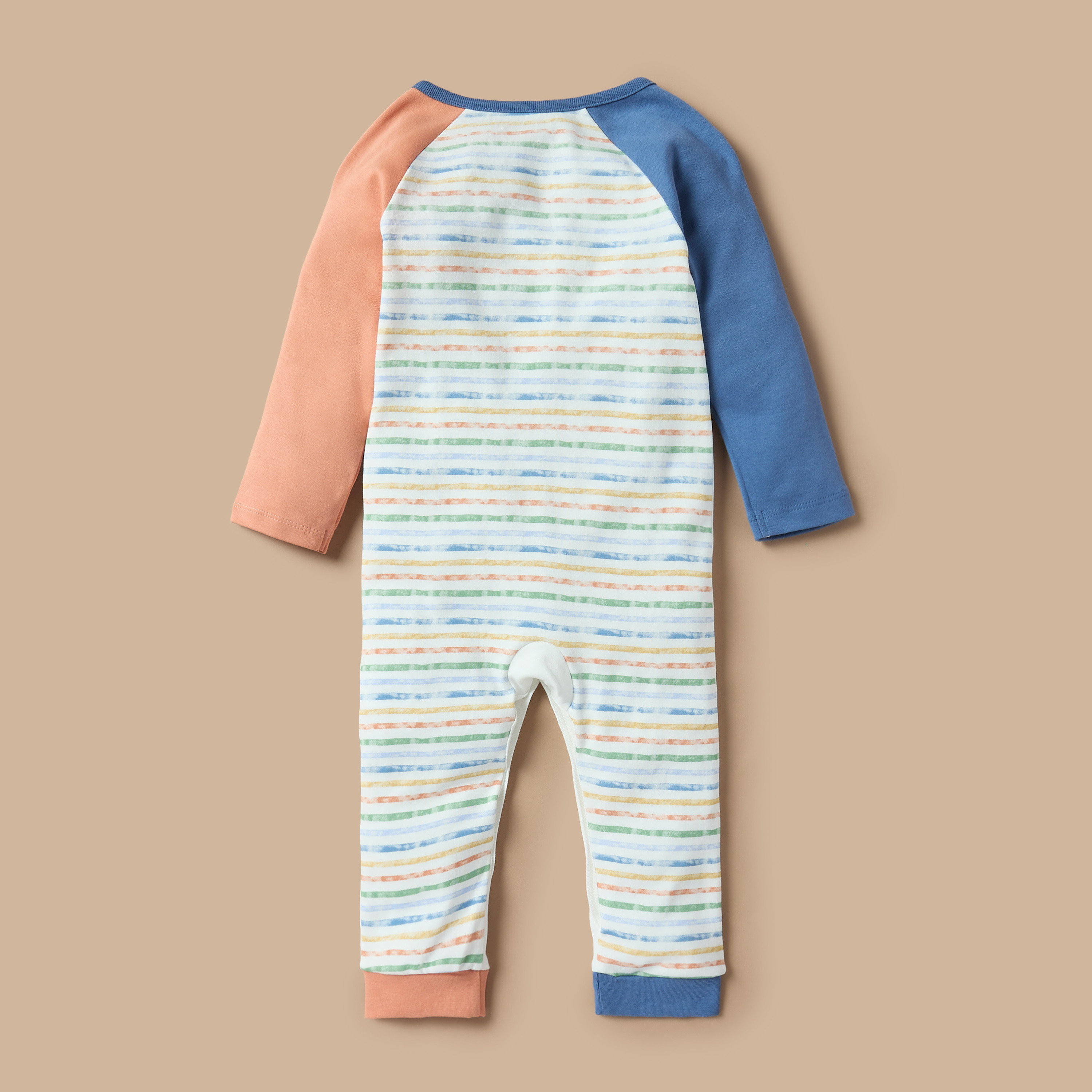 Juniors Animal Applique Closed Feet Sleepsuit with Long Sleeves-baby-boys-clothing-nightwear-sleepsuits-image-2