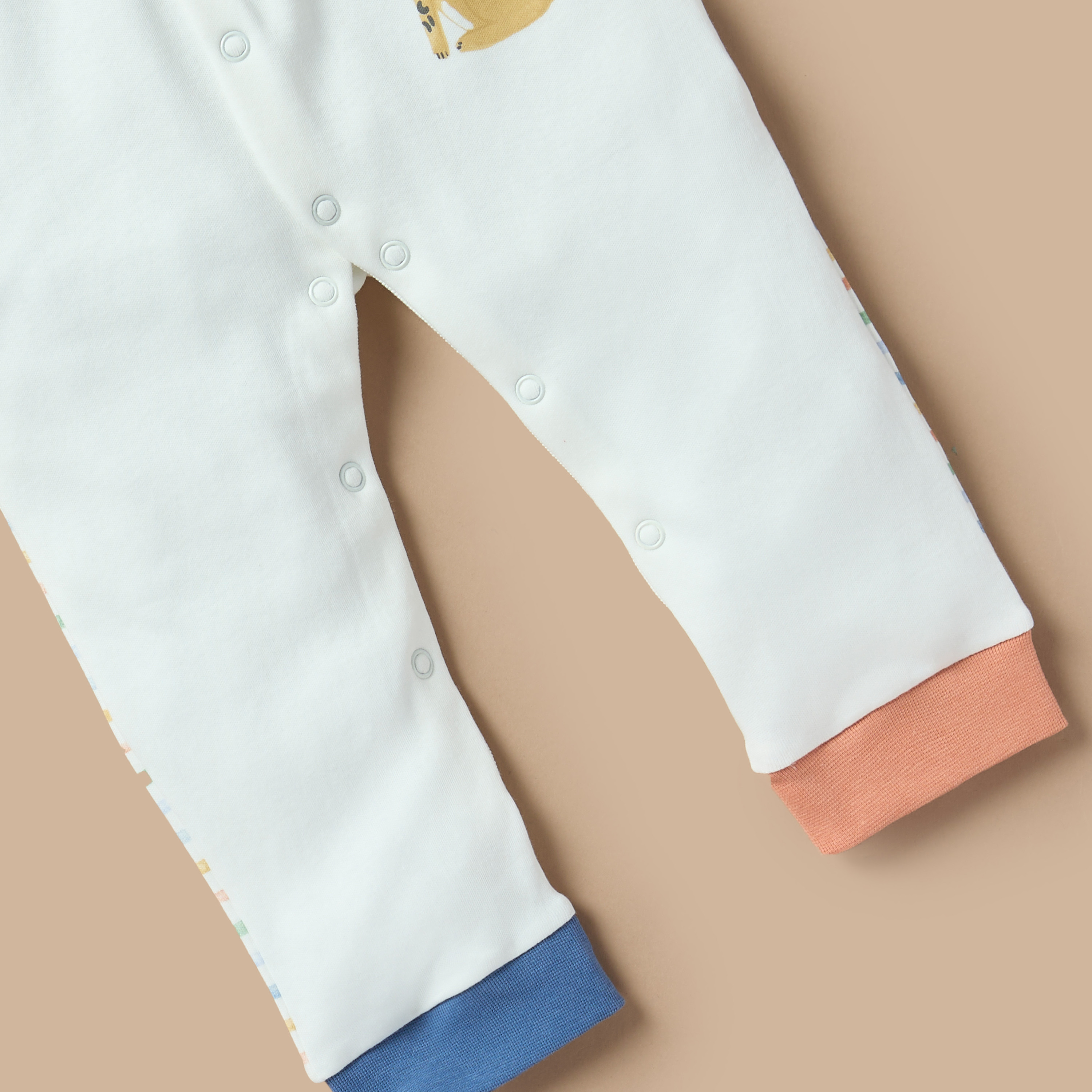 Juniors Animal Applique Closed Feet Sleepsuit with Long Sleeves-baby-boys-clothing-nightwear-sleepsuits-image-4