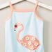 Juniors Flamingo Print Sleeveless Bodysuit with Applique Detail-Bodysuits-thumbnail-1