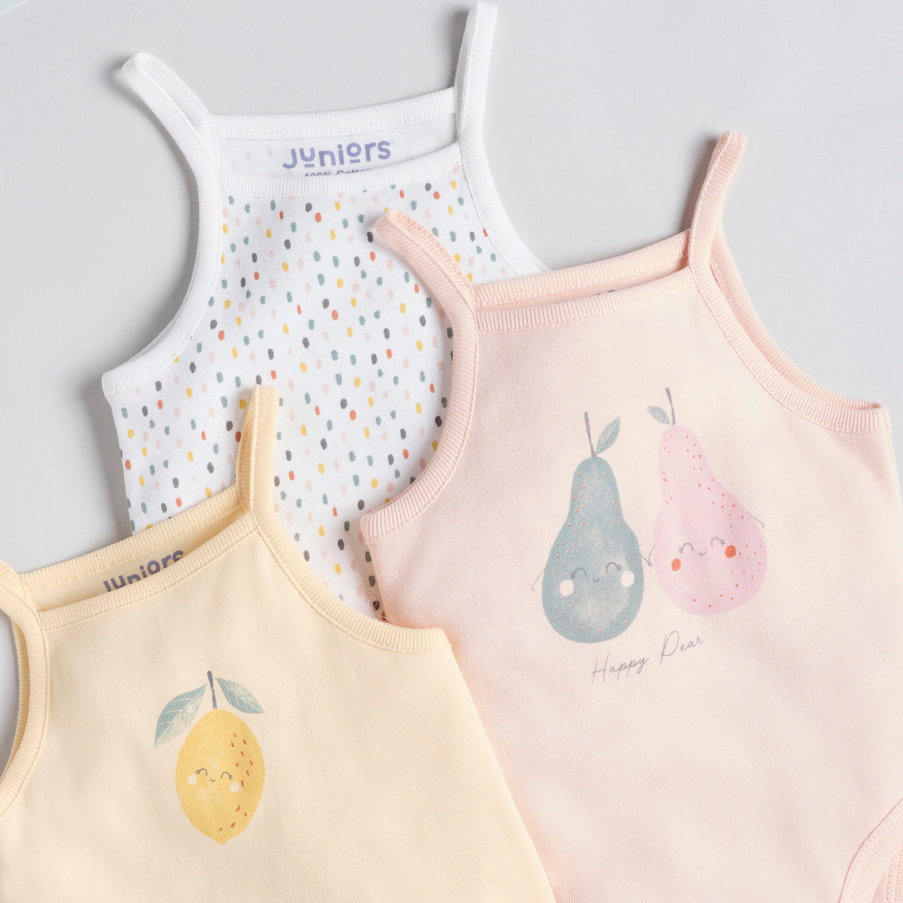 بودي سوت دون أكمام بطبعات من جونيورز - طقم من 3 قطع-baby-girls-clothing-bodysuits-image-5