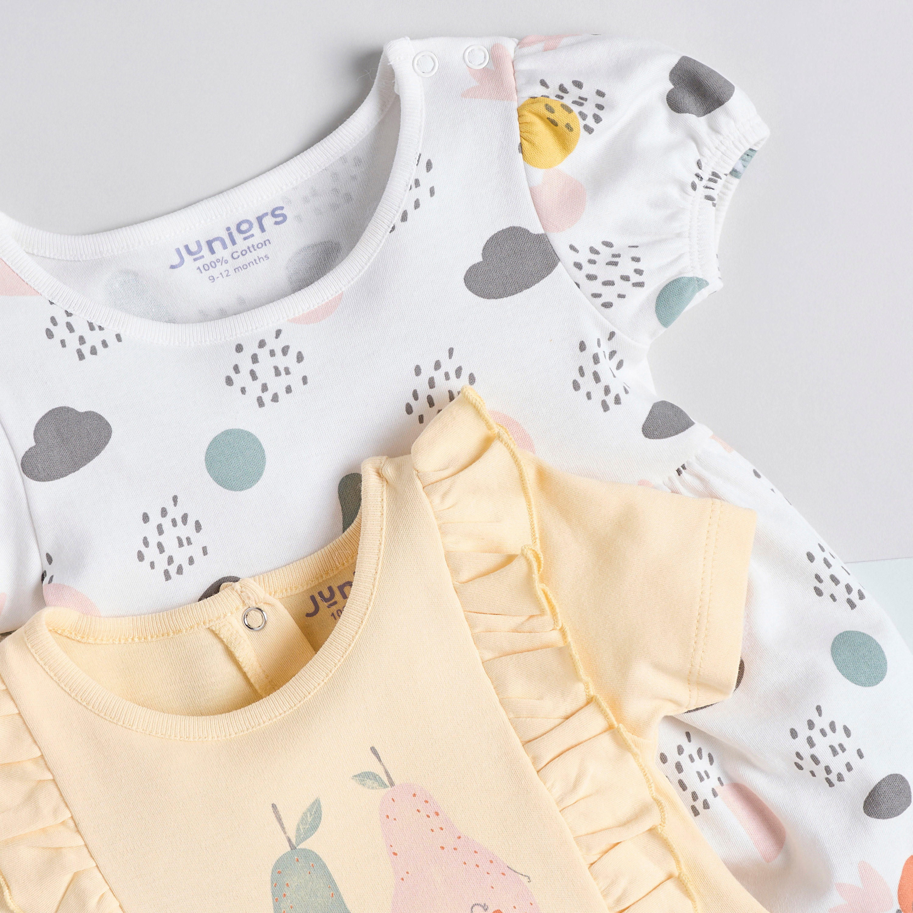 Juniors Printed A-line Dress with Short Sleeves - Set of 2-baby-girls-clothing-dressesandjumpsuits-image-4