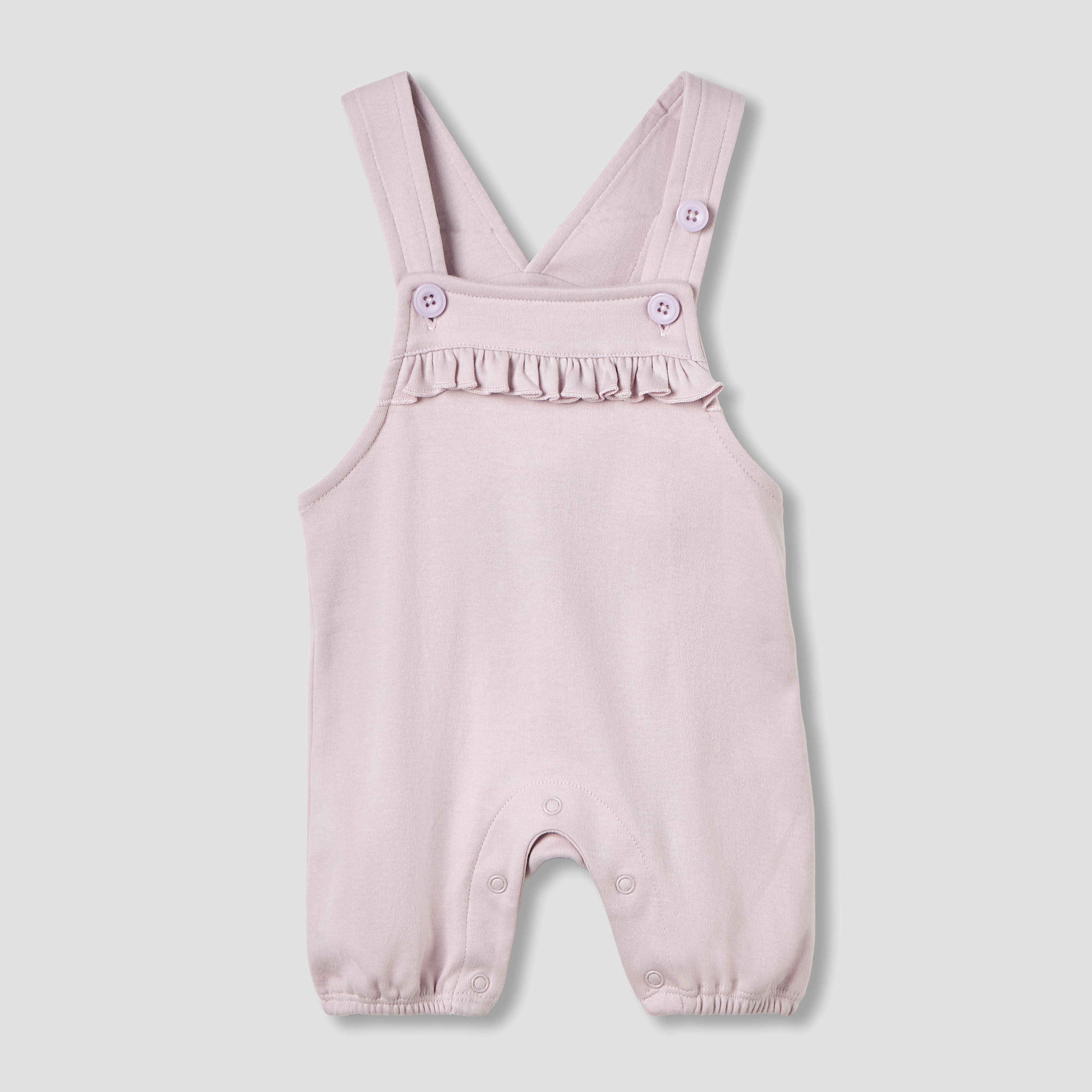 Juniors Round Neck Short Sleeves T-shirt and Dungaree Set with Butterfly Print-baby-girls-clothing-setsandcoords-image-2