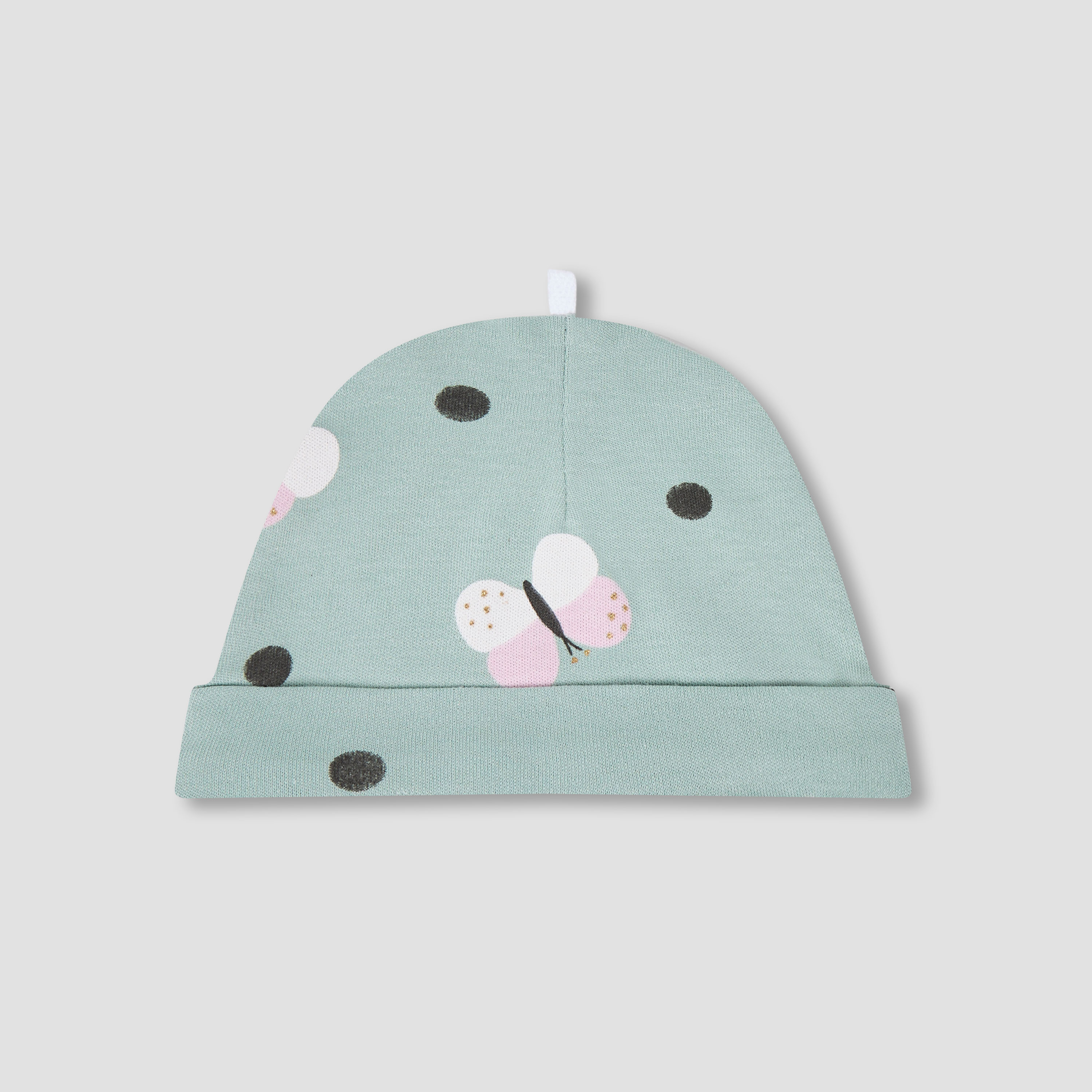 Pack of 2 Cap with Butterfly Print-baby-girls-accessories-caps-image-2