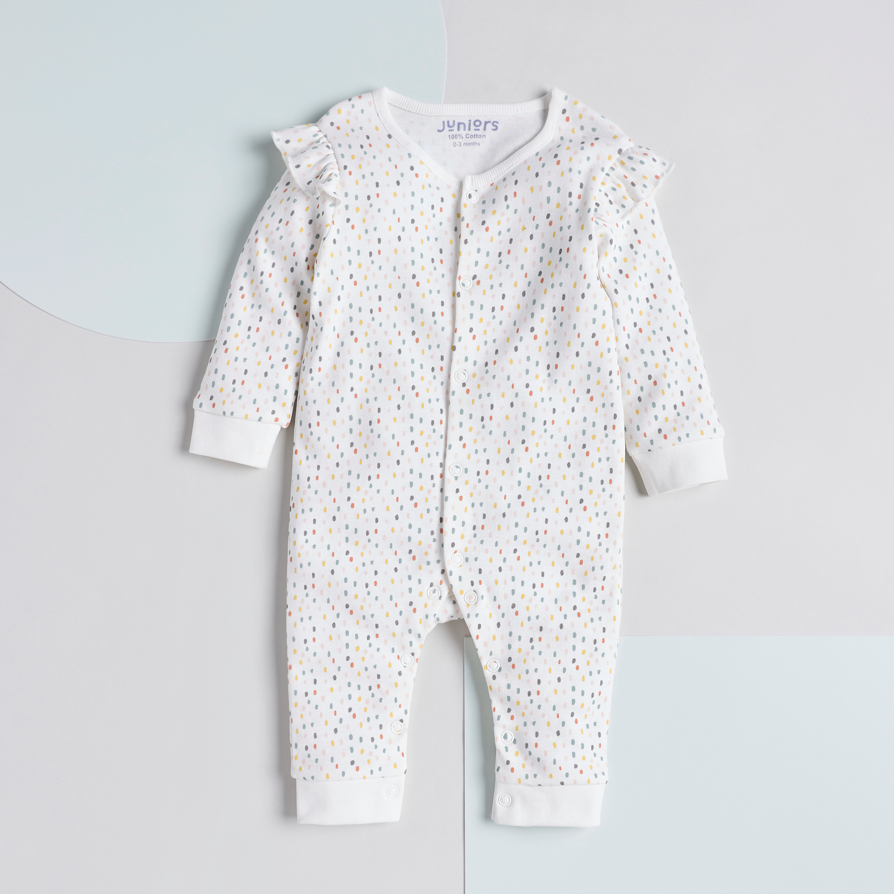 Juniors Printed Sleepsuit and Romper Set-baby-girls-clothing-nightwear-sleepsuits-image-2